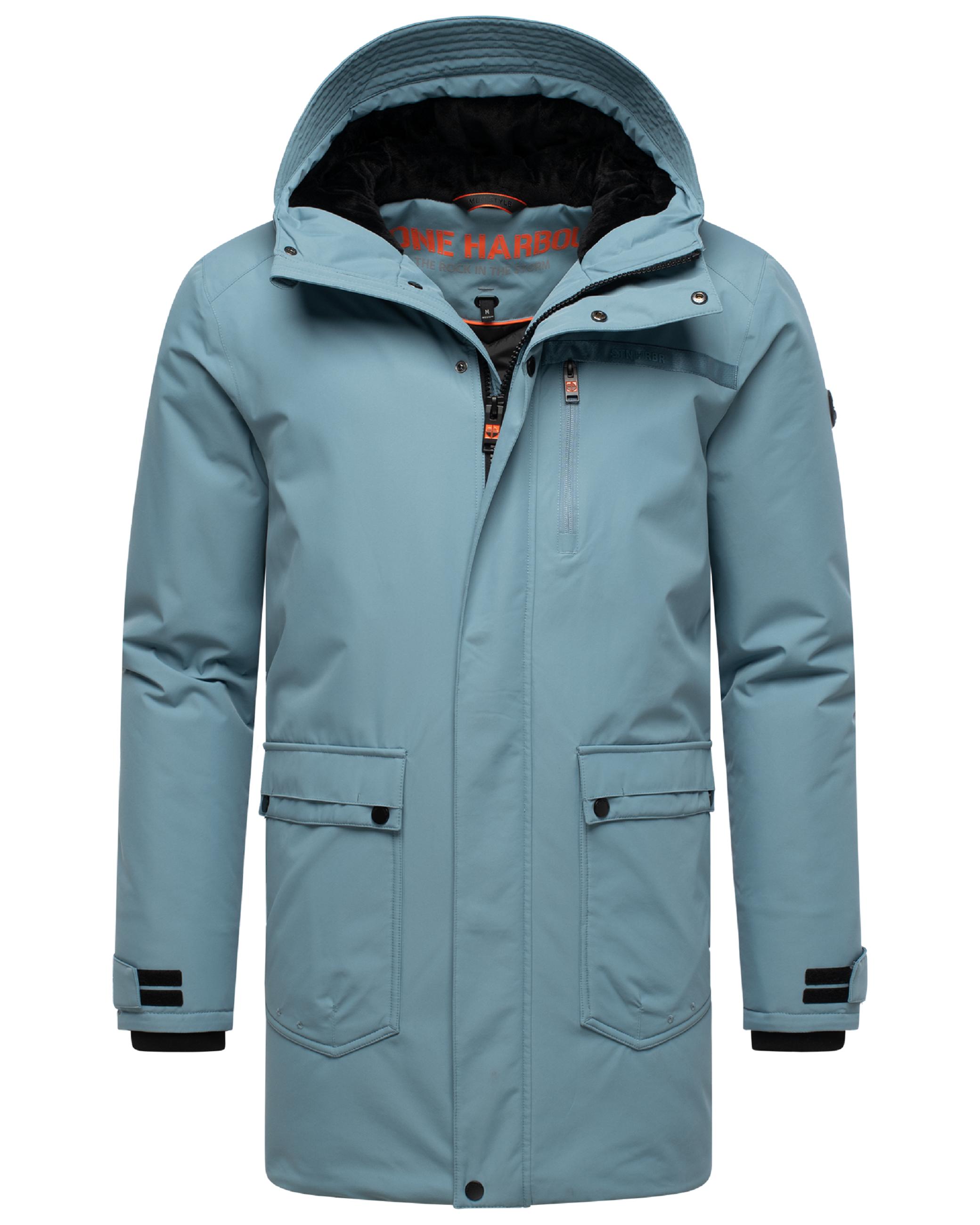 Winterparka mit Teddyfleece gefütterter Kapuze "Netaan XX" Frosty Blue