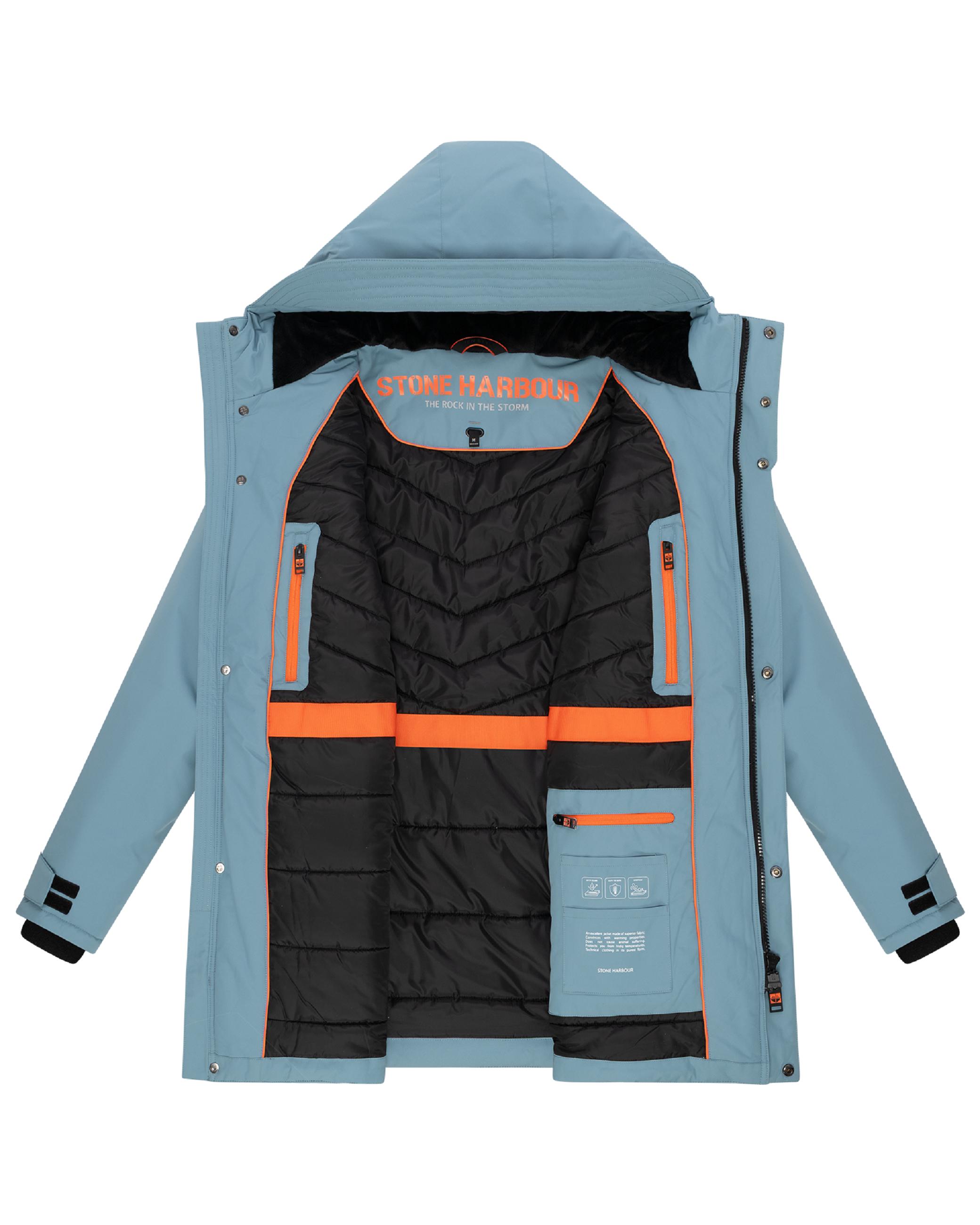 Winterparka mit Teddyfleece gefütterter Kapuze "Netaan XX" Frosty Blue