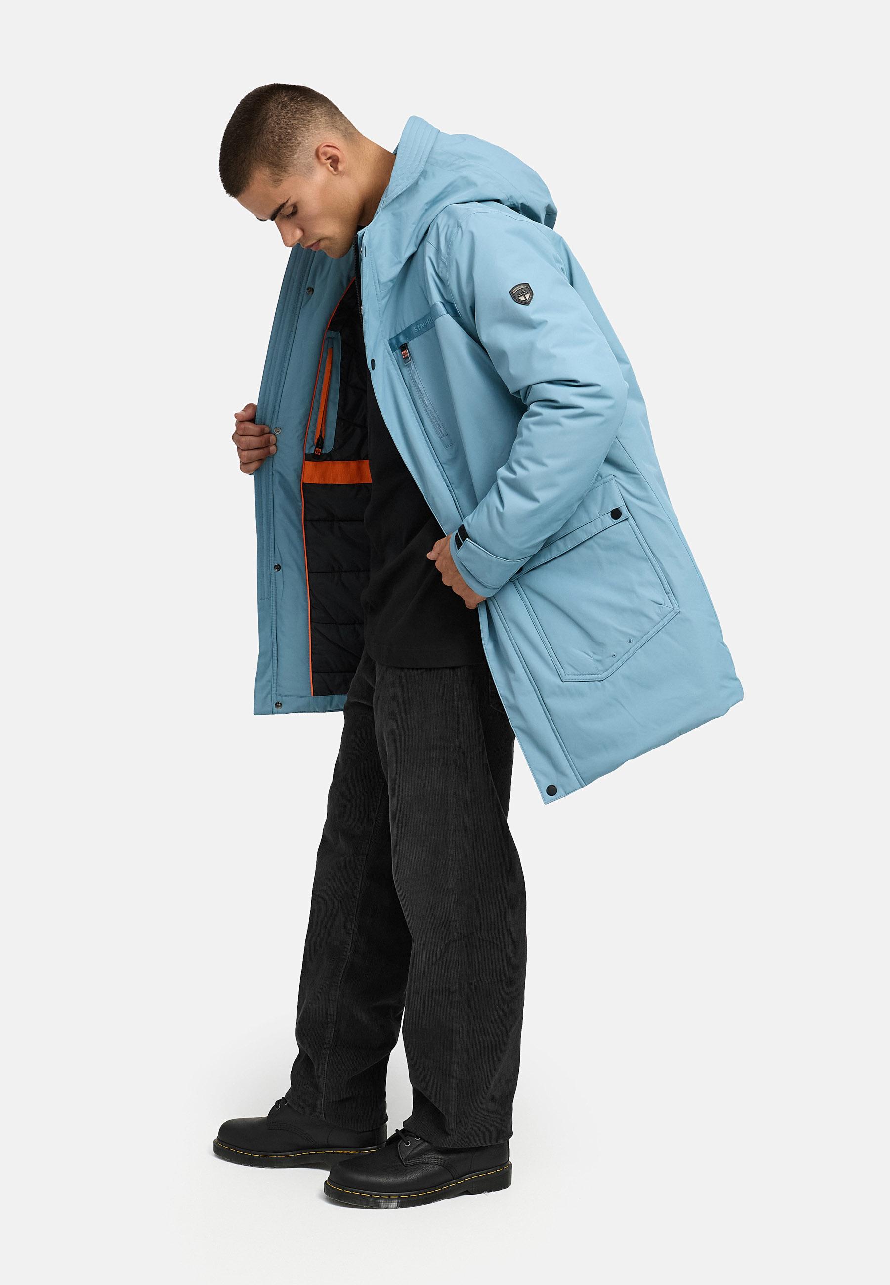 Winterparka mit Teddyfleece gefütterter Kapuze "Netaan XX" Frosty Blue