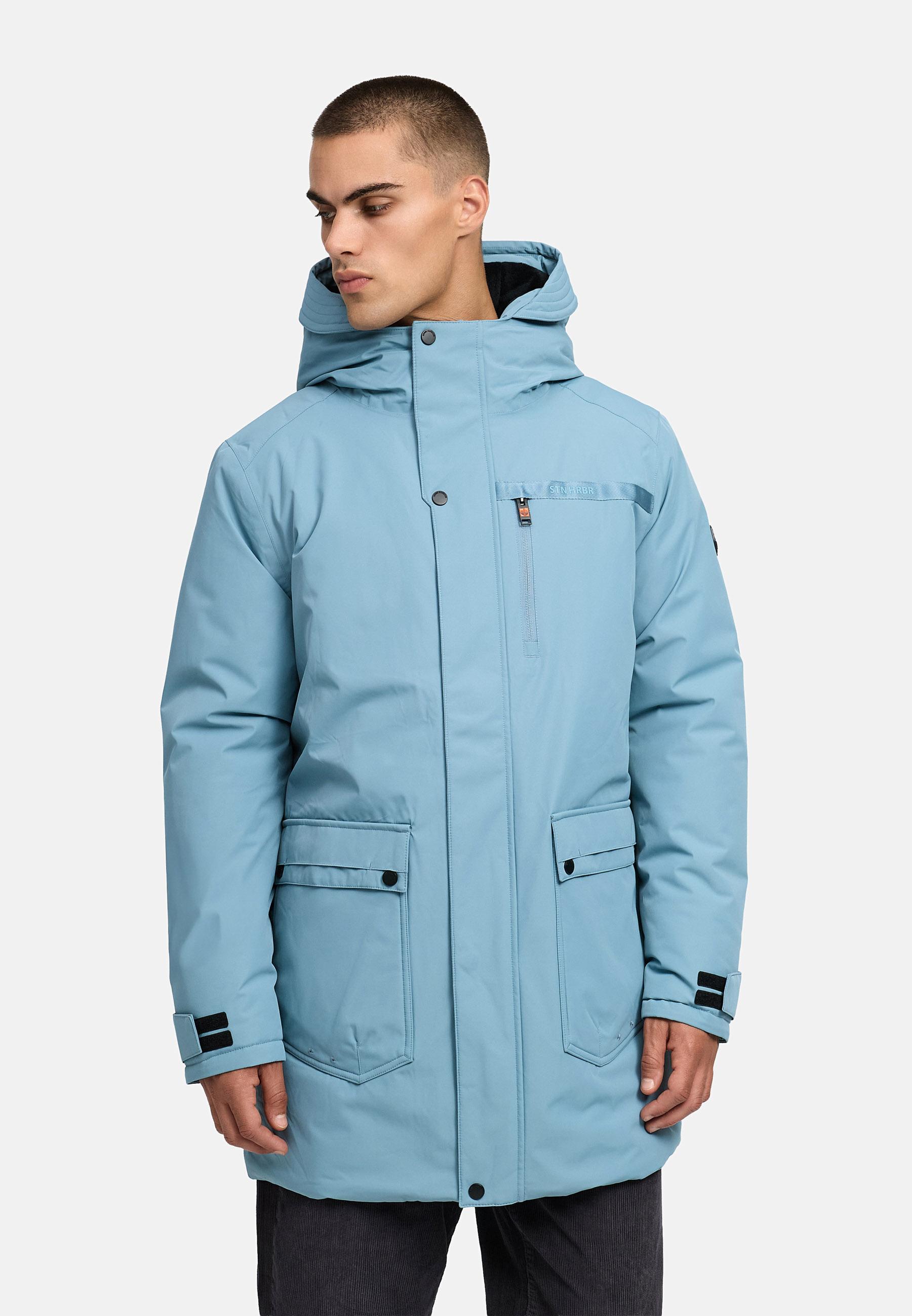 Winterparka mit Teddyfleece gefütterter Kapuze "Netaan XX" Frosty Blue