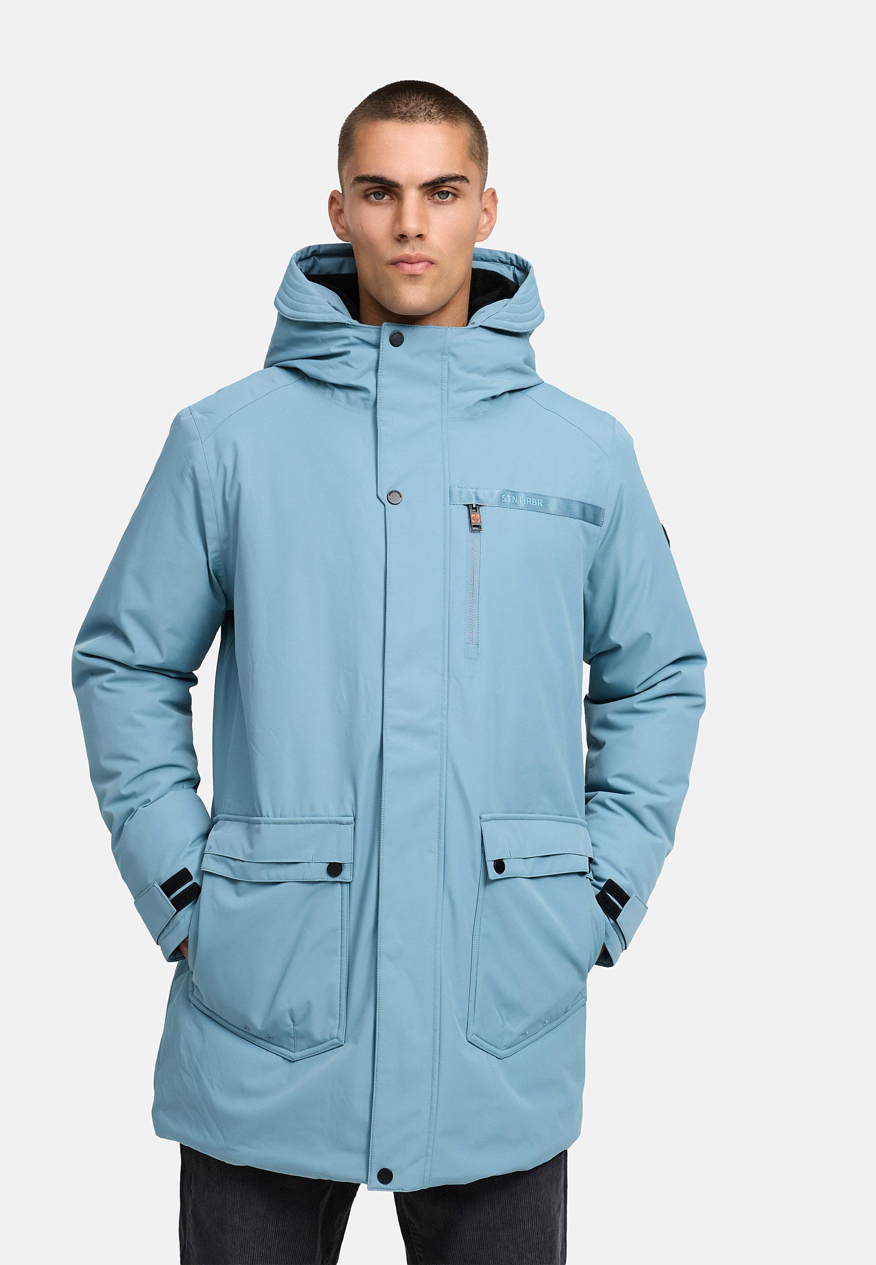 Winterparka mit Teddyfleece gefütterter Kapuze "Netaan XX" Frosty Blue