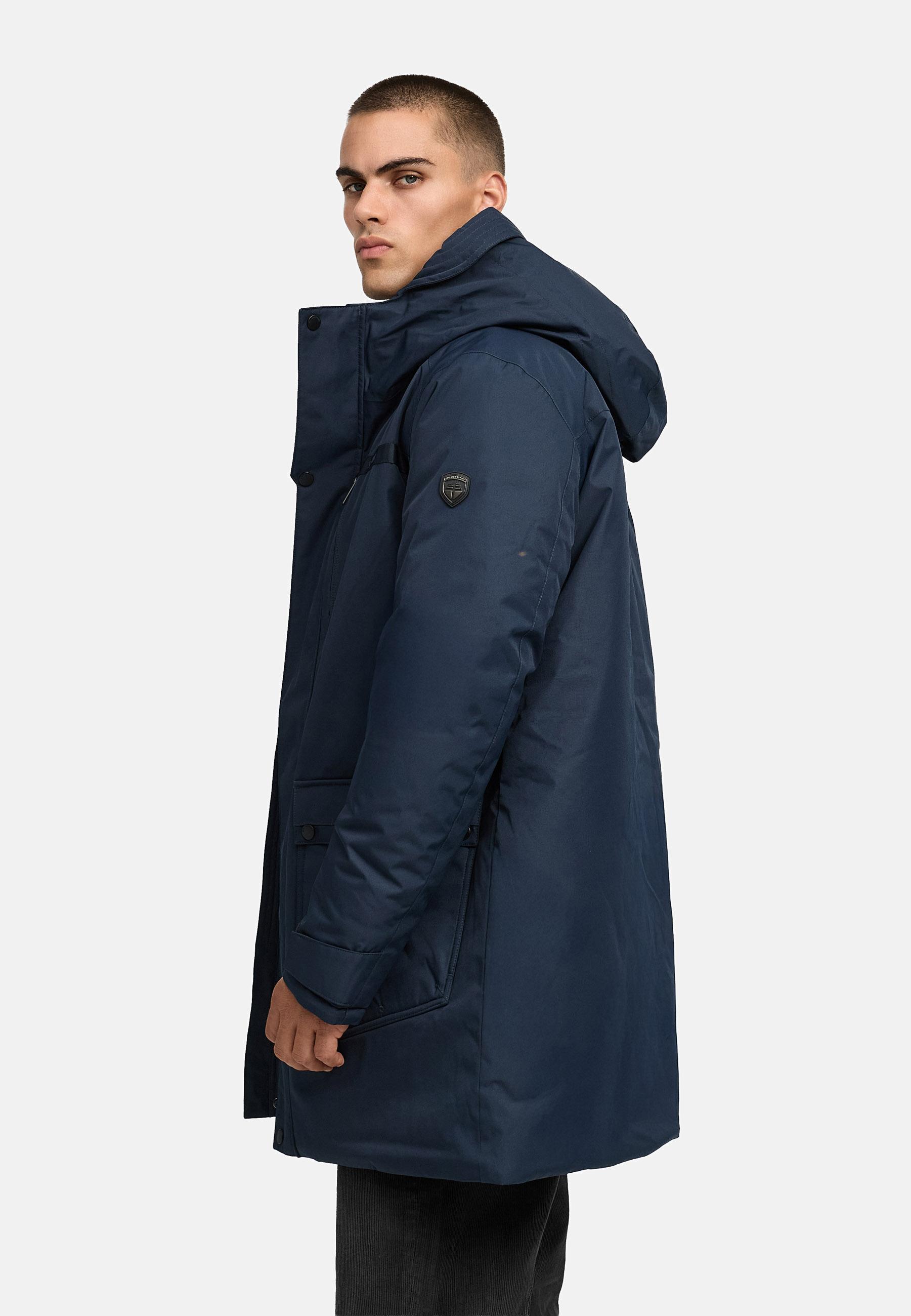 Winterparka mit Teddyfleece gefütterter Kapuze "Netaan XX" Navy