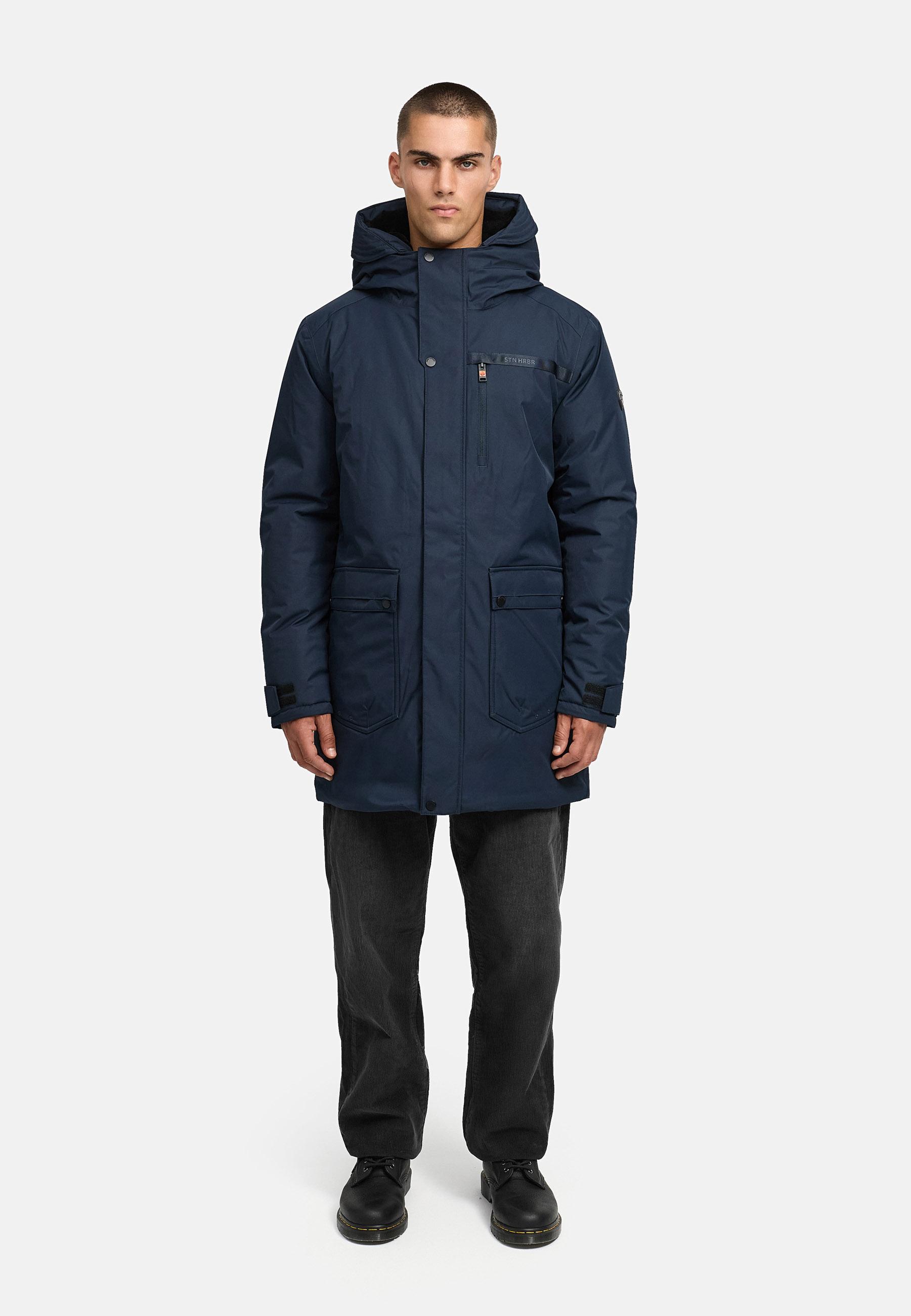 Winterparka mit Teddyfleece gefütterter Kapuze "Netaan XX" Navy