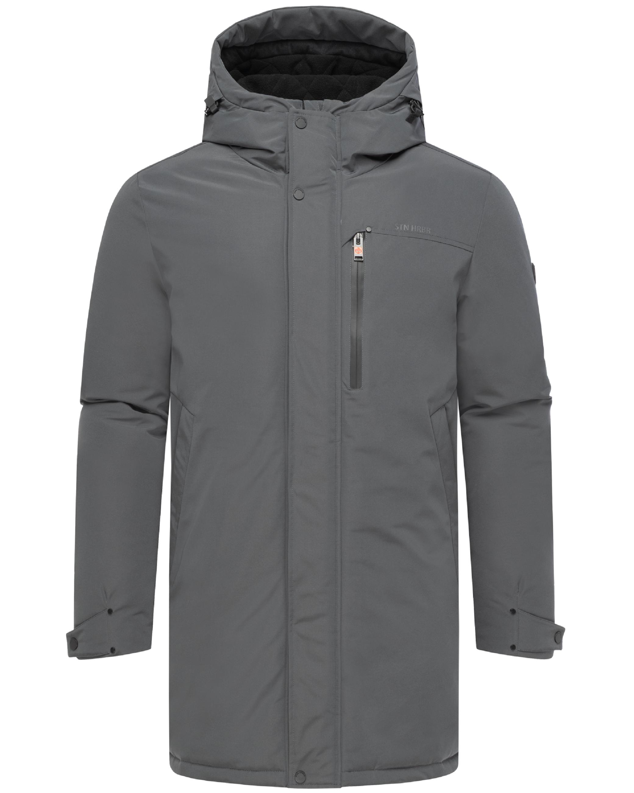Winterparka mit Pattentaschen und Fleece gefütterter Kapuze "Phinoo XX" Anthracite
