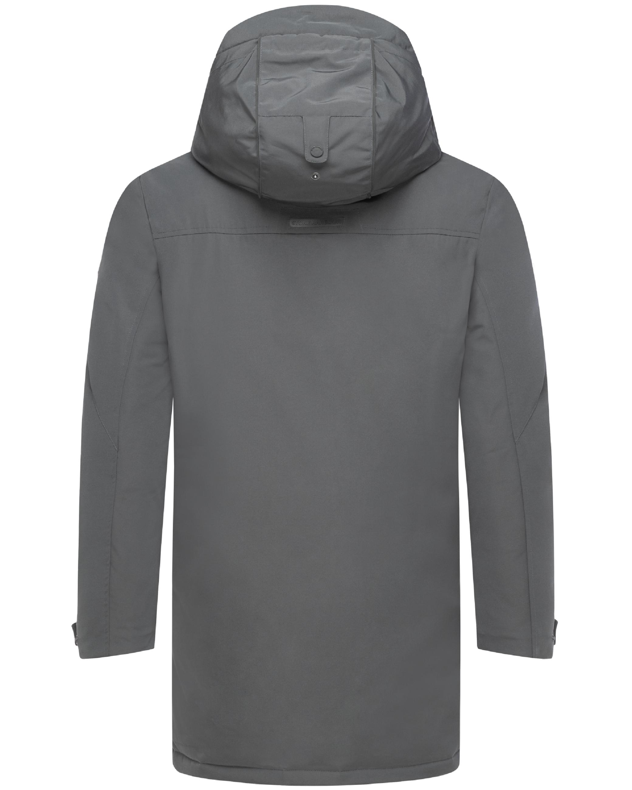 Winterparka mit Pattentaschen und Fleece gefütterter Kapuze "Phinoo XX" Anthracite
