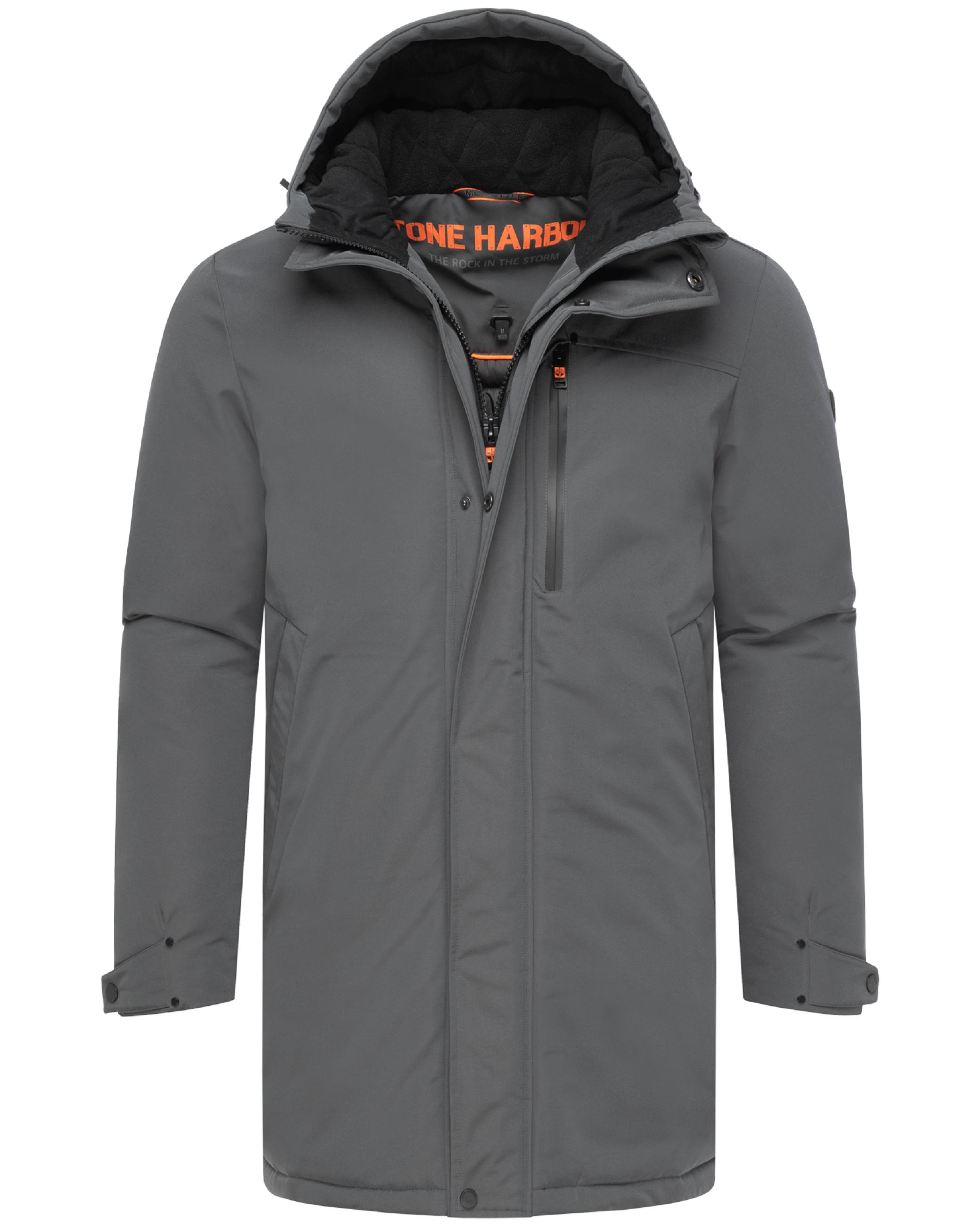 Winterparka mit Pattentaschen und Fleece gefütterter Kapuze "Phinoo XX" Anthracite