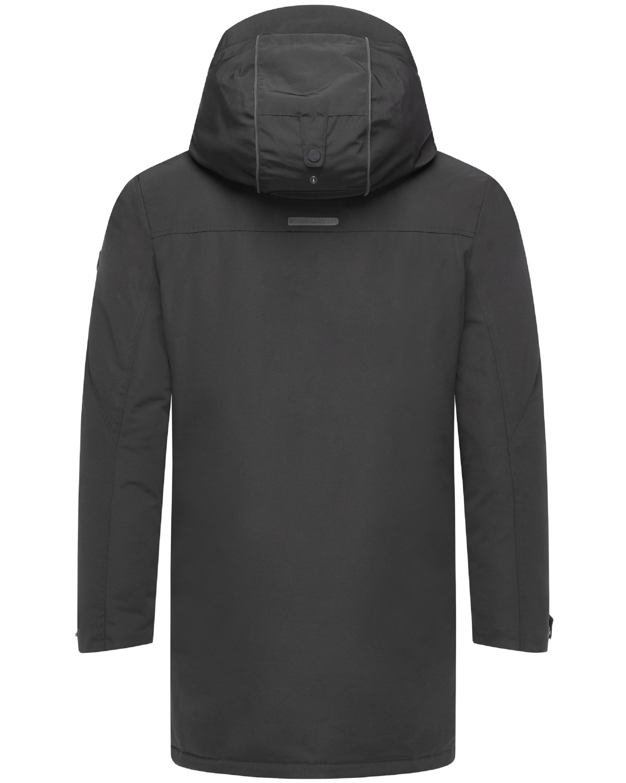 Winterparka mit Pattentaschen und Fleece gefütterter Kapuze "Phinoo XX" Black