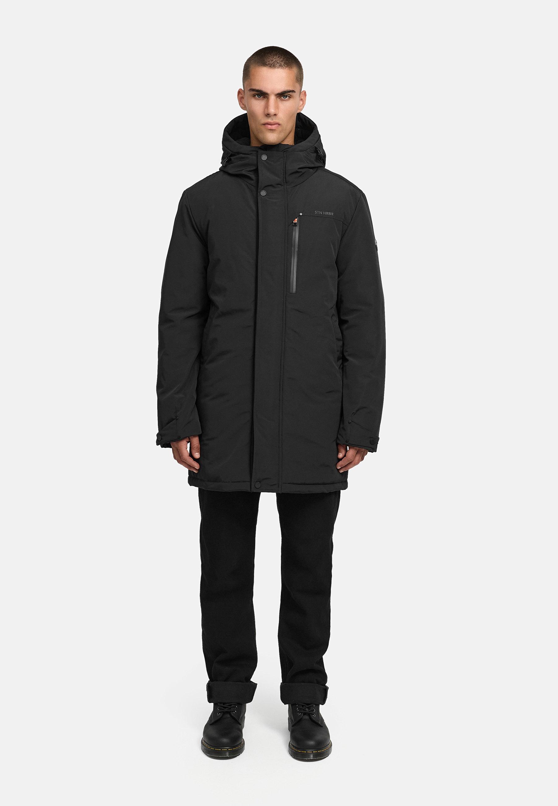 Winterparka mit Fleece gefütterter Kapuze "Phinoo XX" Black