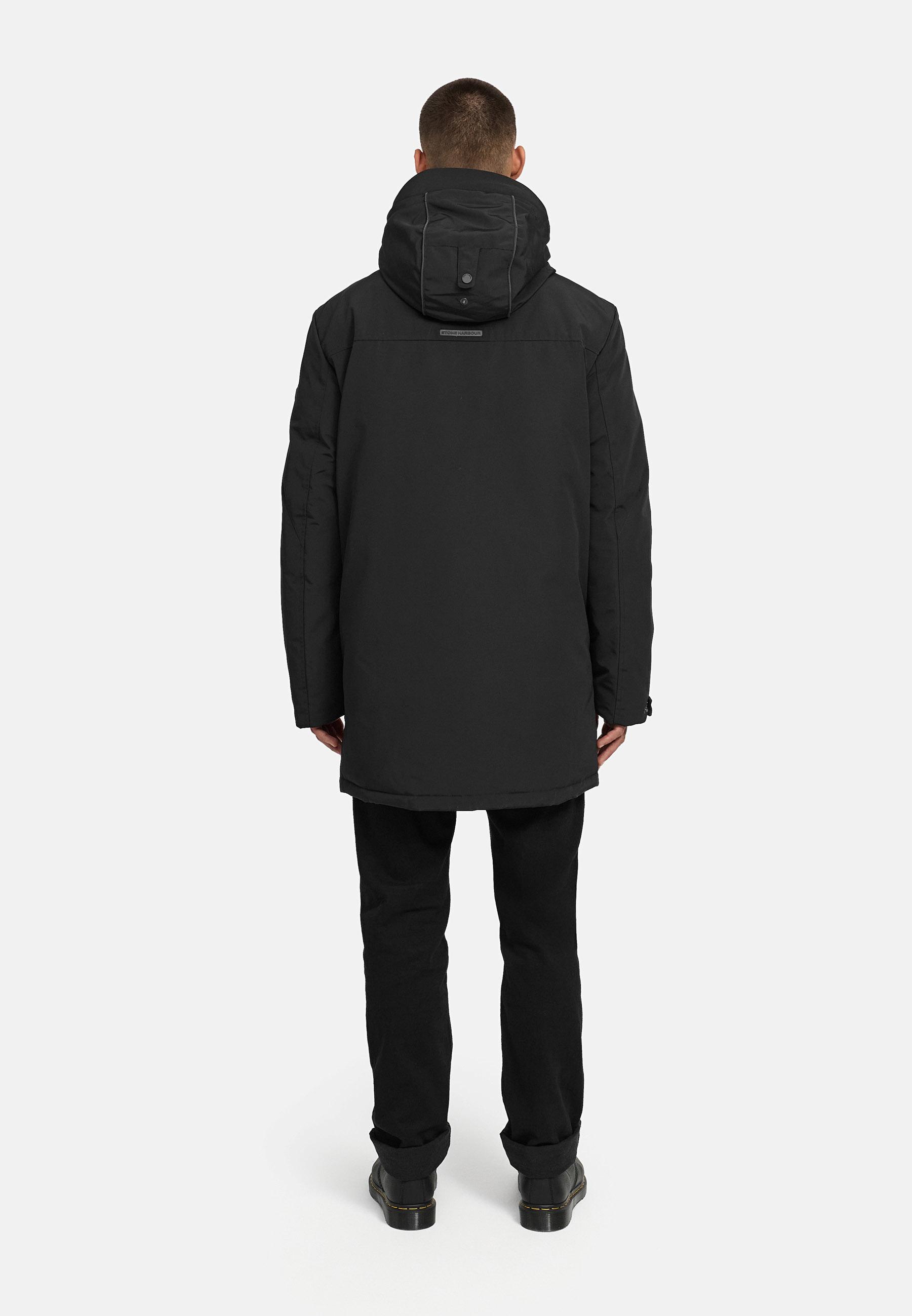 Winterparka mit Fleece gefütterter Kapuze "Phinoo XX" Black