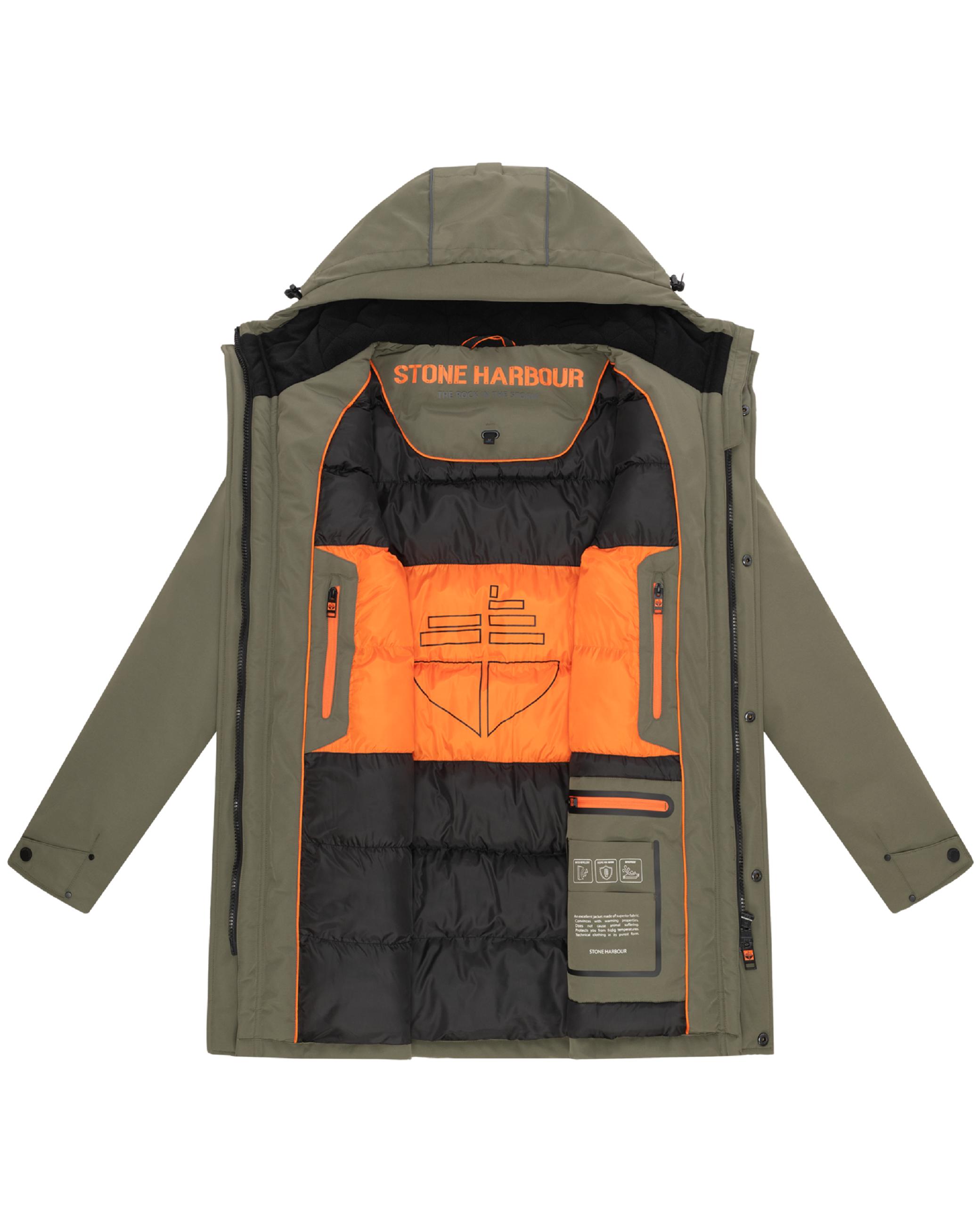 Winterparka mit Pattentaschen und Fleece gefütterter Kapuze "Phinoo XX" Dusty Olive