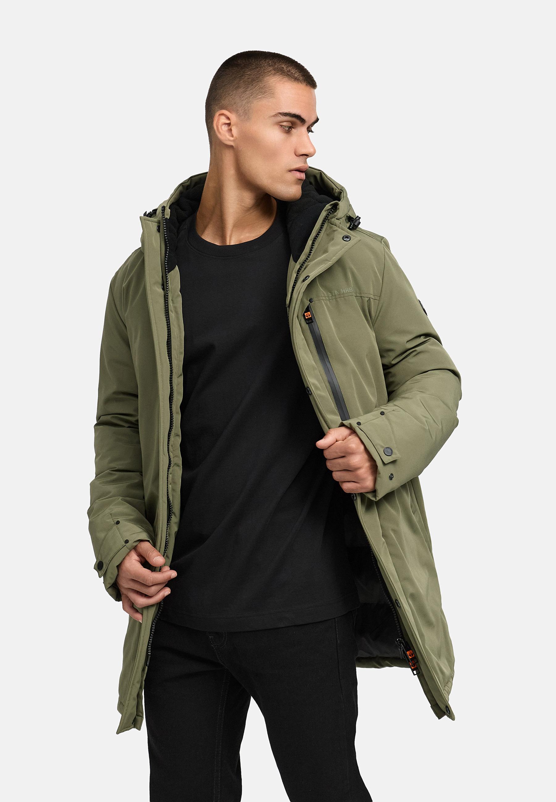 Winterparka mit Fleece gefütterter Kapuze "Phinoo XX" Dusty Olive