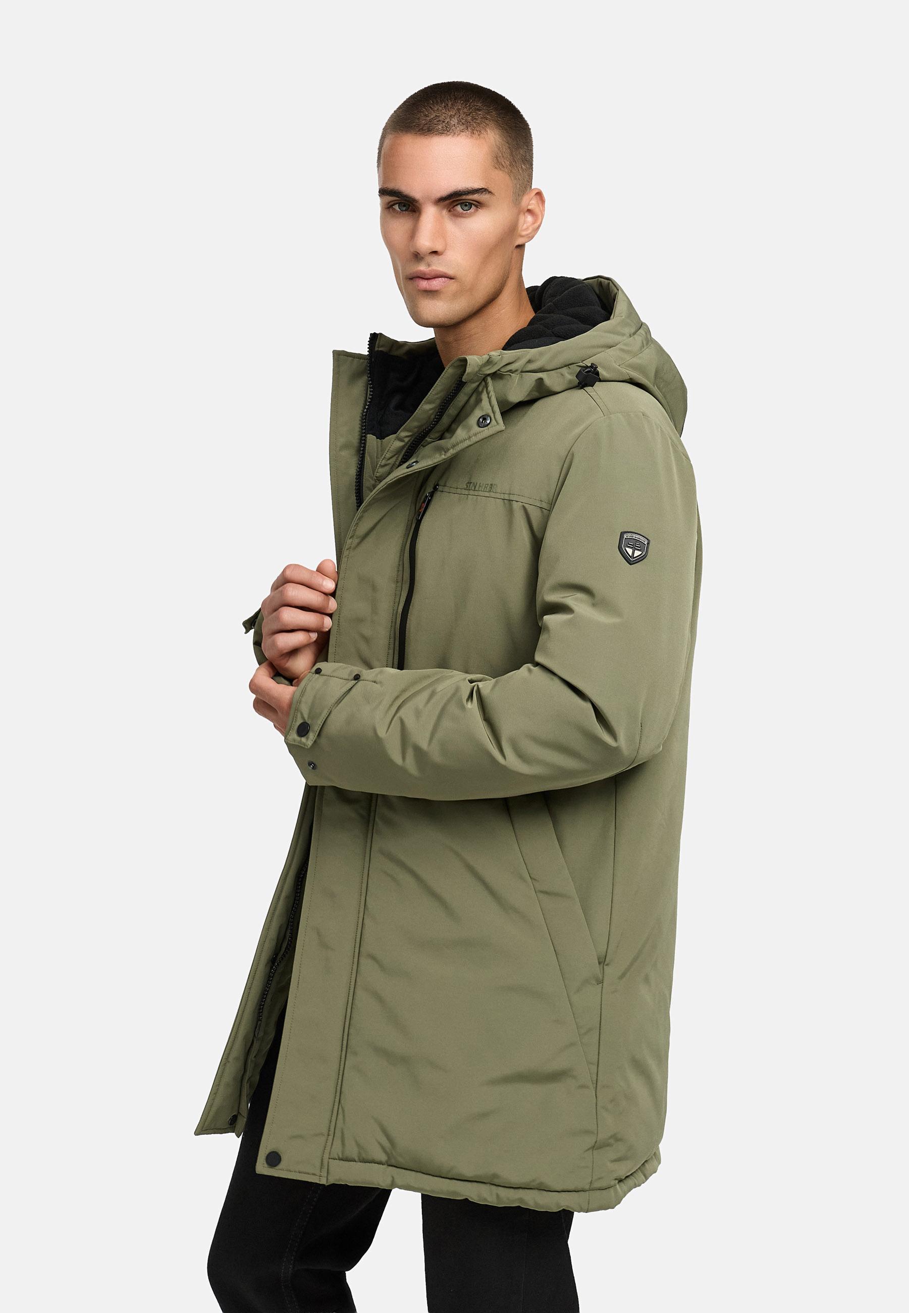 Winterparka mit Fleece gefütterter Kapuze "Phinoo XX" Dusty Olive