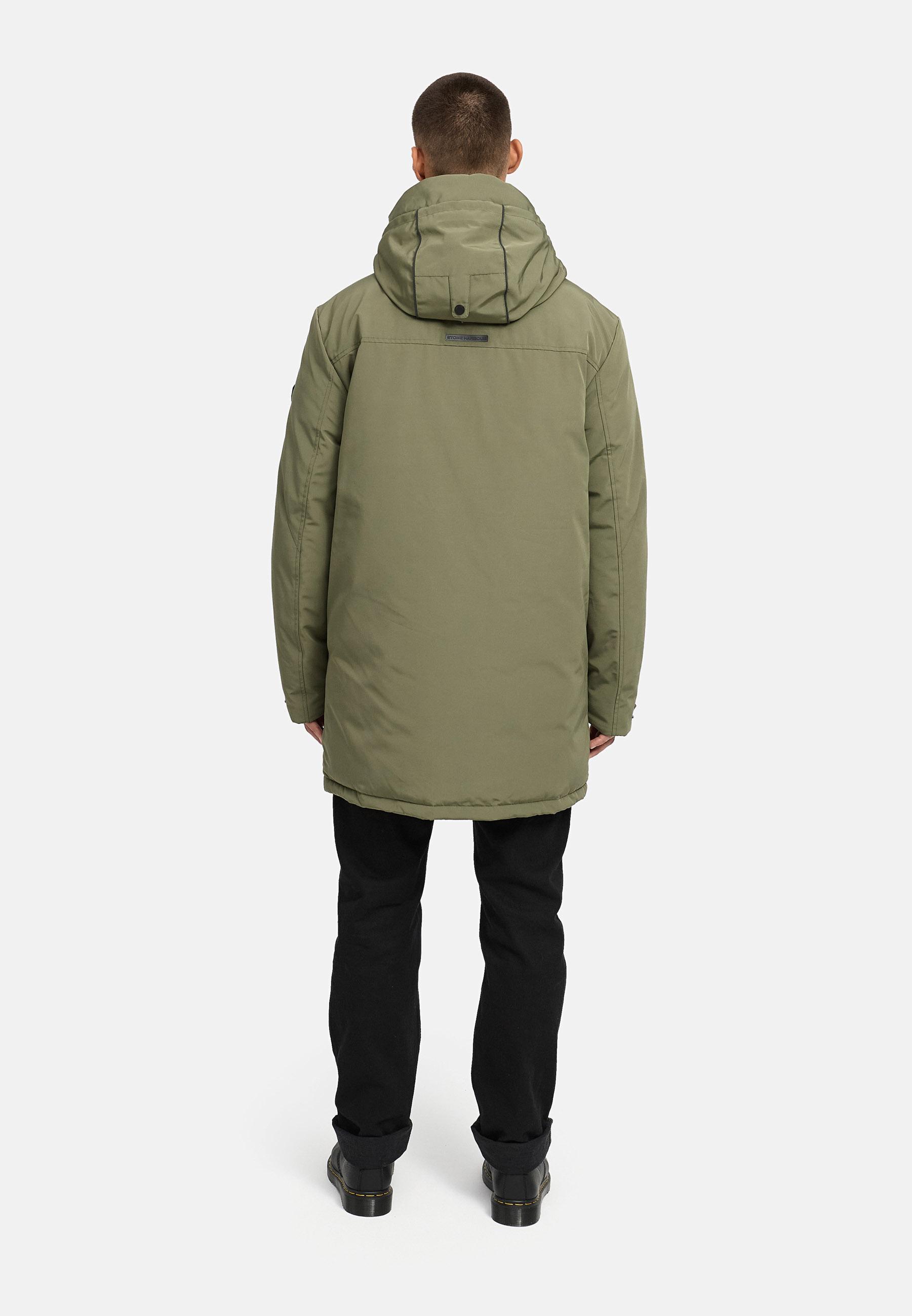 Winterparka mit Fleece gefütterter Kapuze "Phinoo XX" Dusty Olive