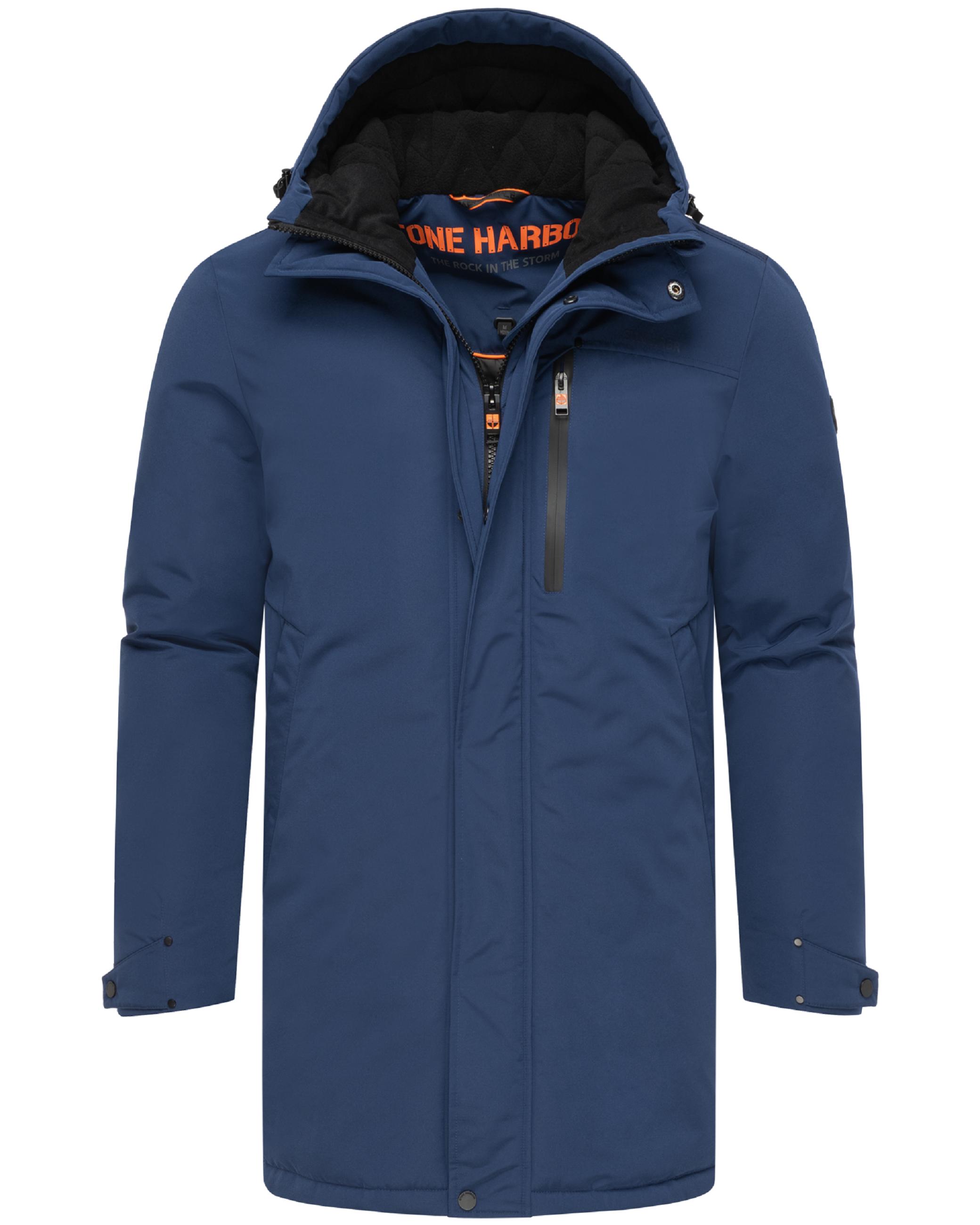 Winterparka mit Pattentaschen und Fleece gefütterter Kapuze "Phinoo XX" Navy