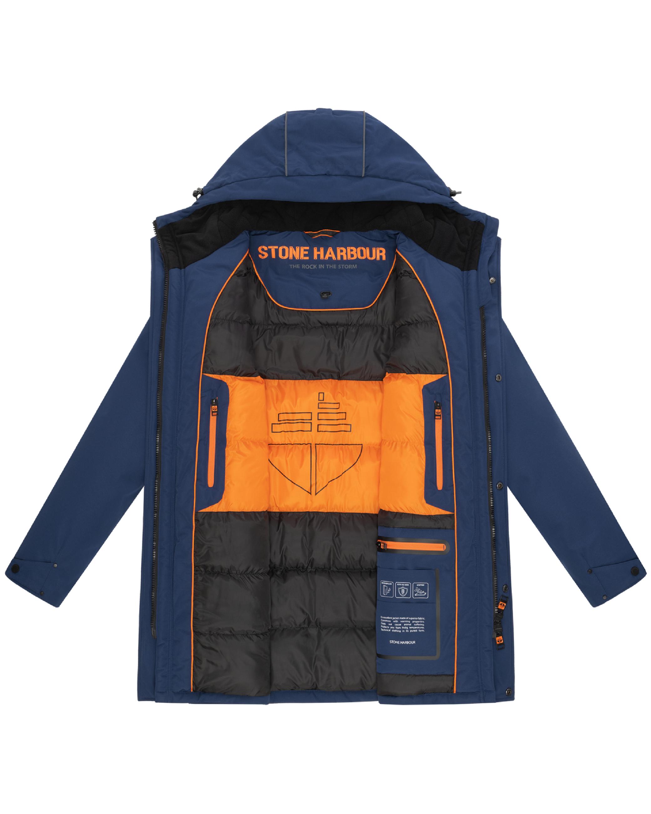Winterparka mit Pattentaschen und Fleece gefütterter Kapuze "Phinoo XX" Navy