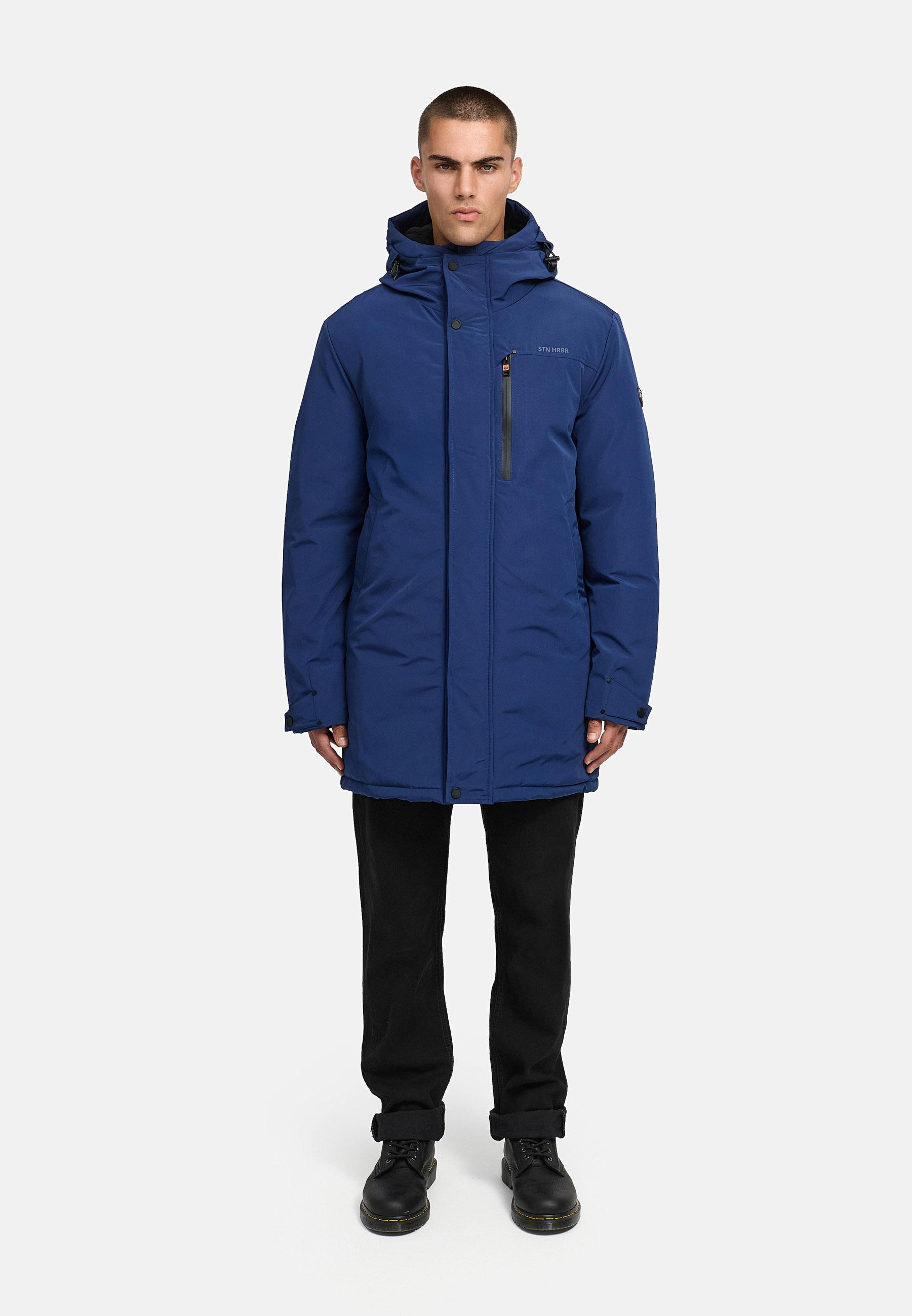 Winterparka mit Fleece gefütterter Kapuze "Phinoo XX" Navy