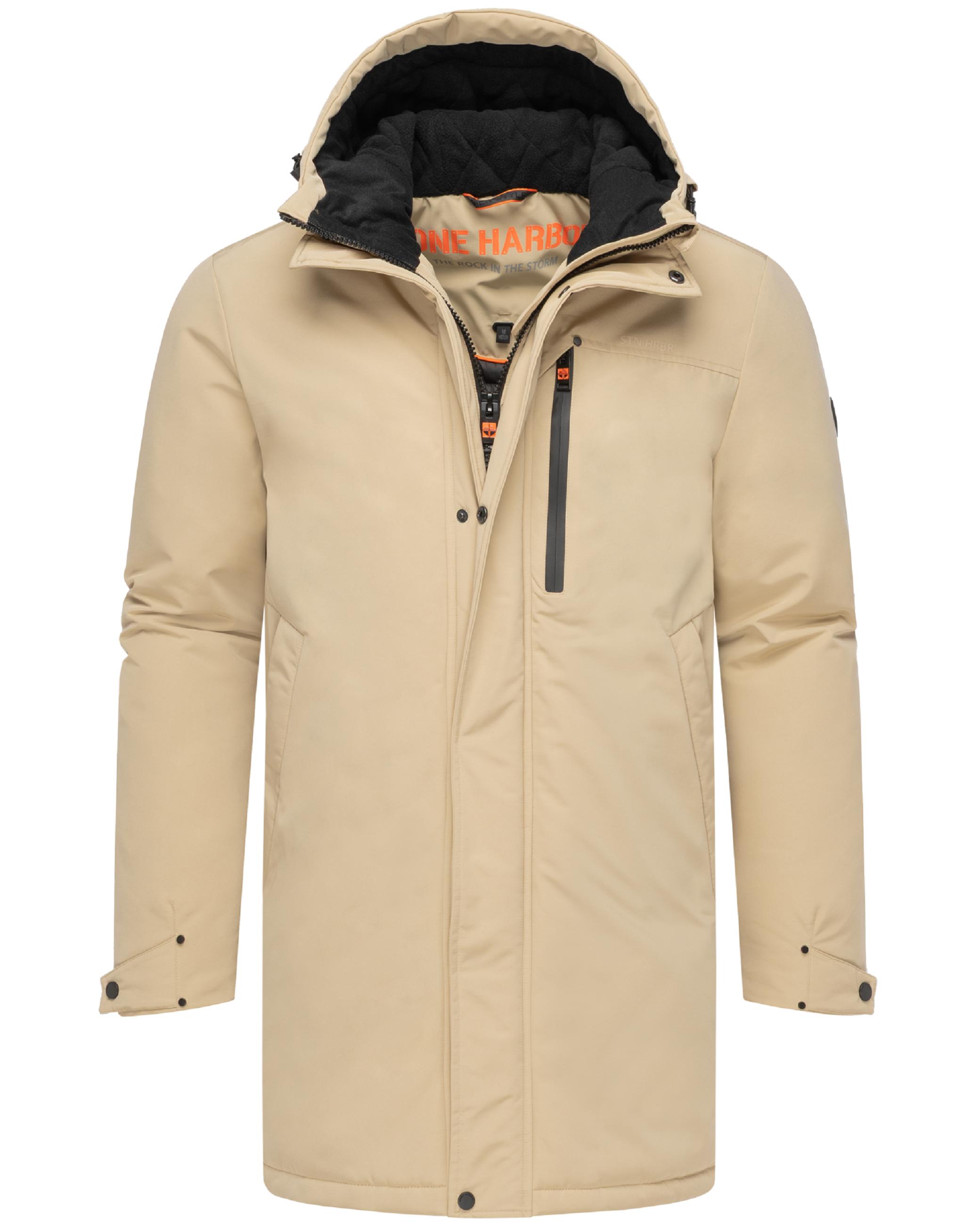 Winterparka mit Fleece gefütterter Kapuze "Phinoo XX" Sand