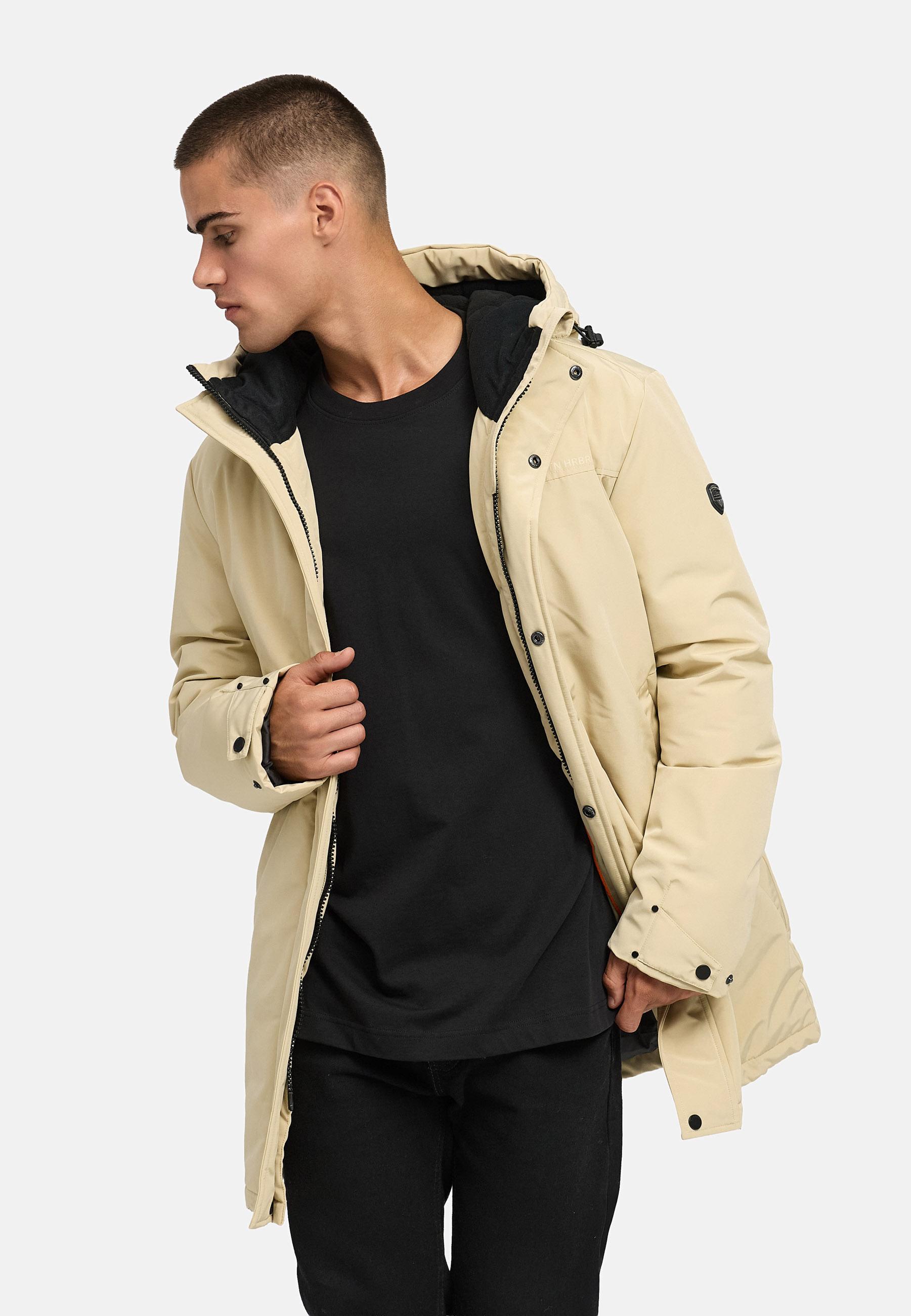 Winterparka mit Fleece gefütterter Kapuze "Phinoo XX" Sand