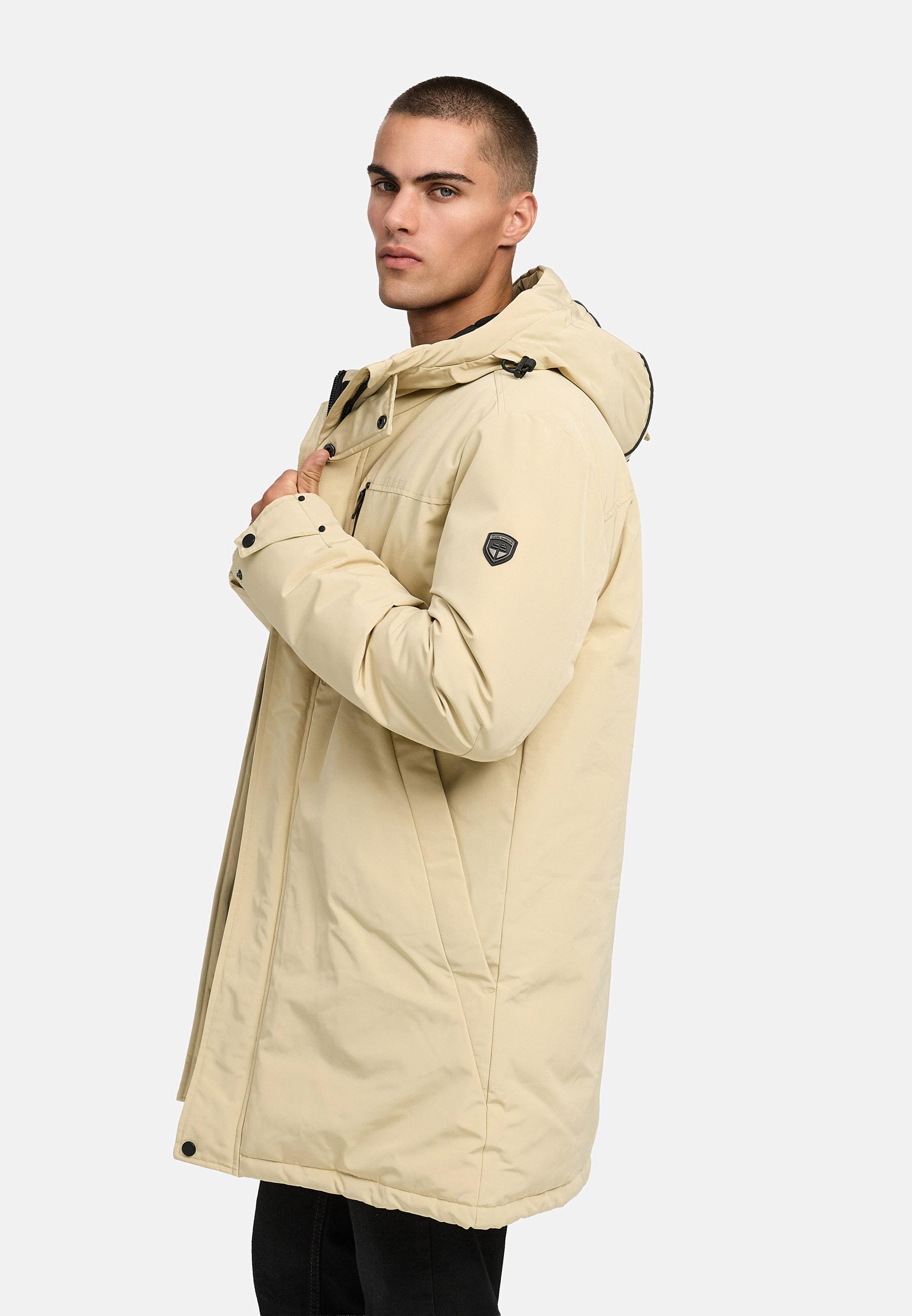Winterparka mit Fleece gefütterter Kapuze "Phinoo XX" Sand