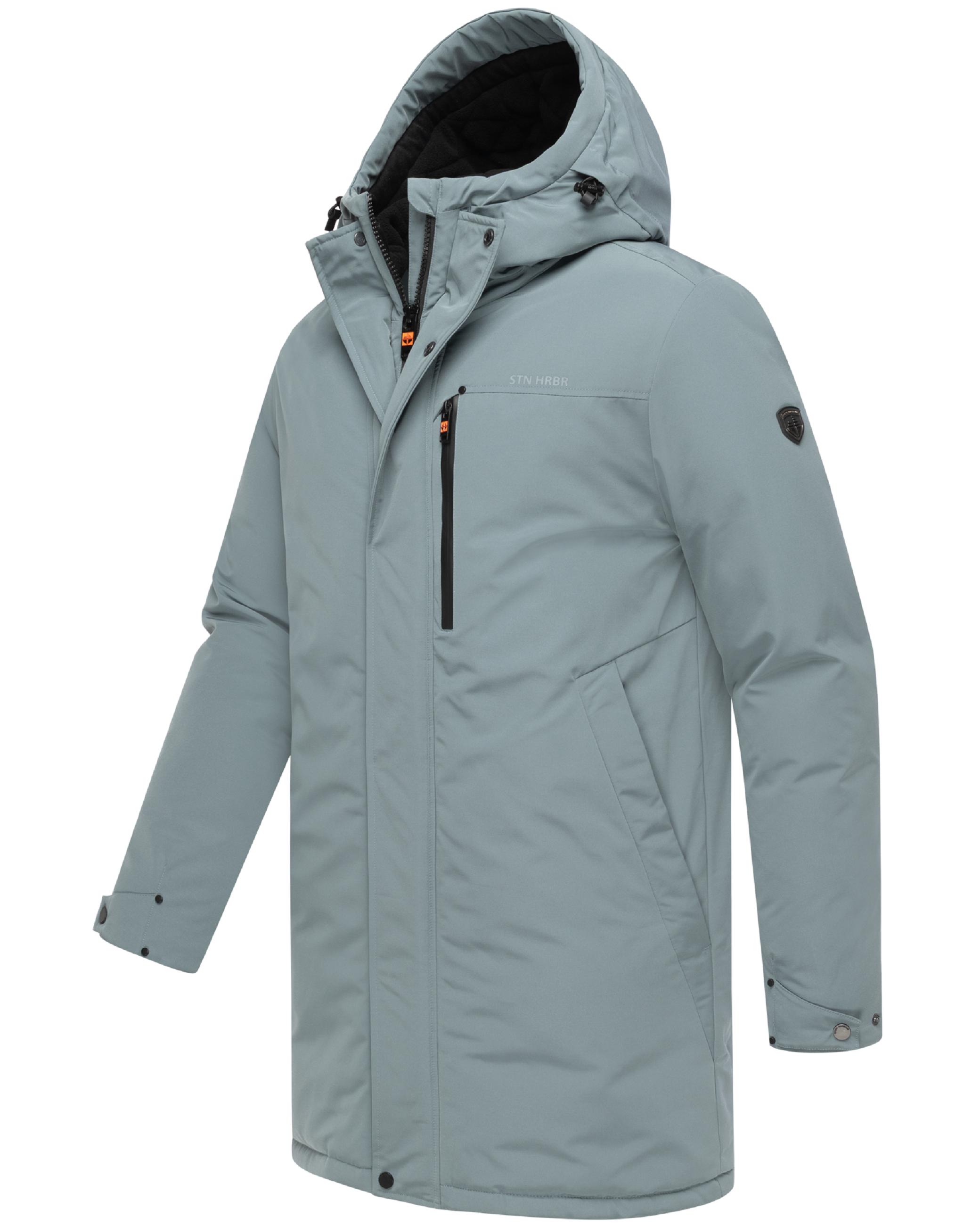 Winterparka mit Pattentaschen und Fleece gefütterter Kapuze "Phinoo XX" Stormy Blue