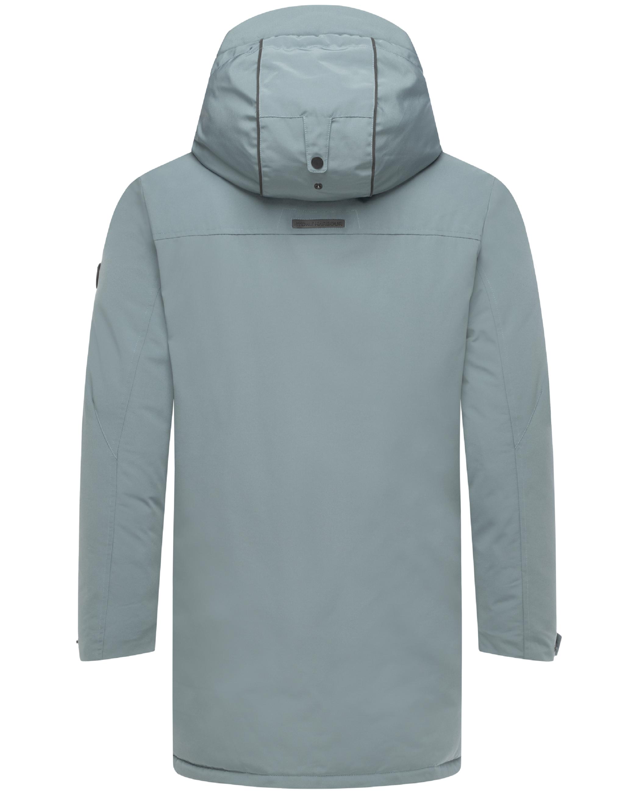 Winterparka mit Pattentaschen und Fleece gefütterter Kapuze "Phinoo XX" Stormy Blue