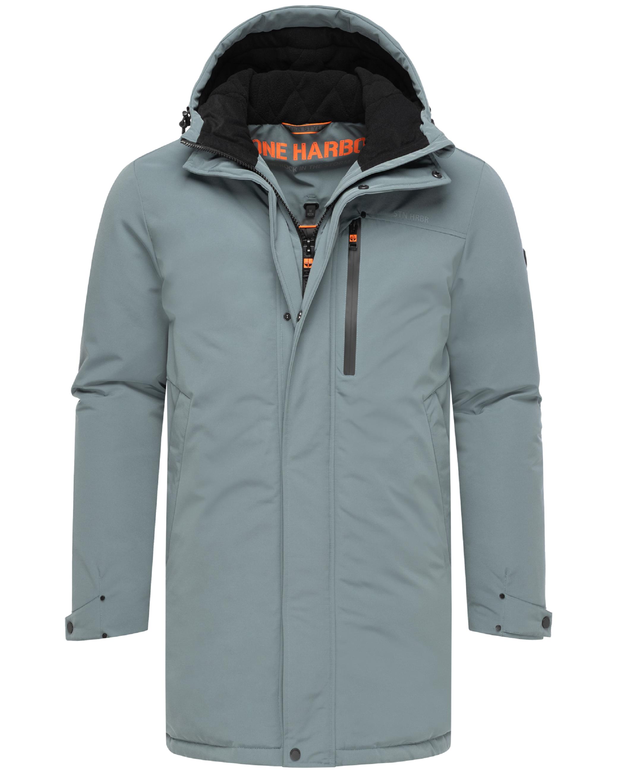Winterparka mit Pattentaschen und Fleece gefütterter Kapuze "Phinoo XX" Stormy Blue