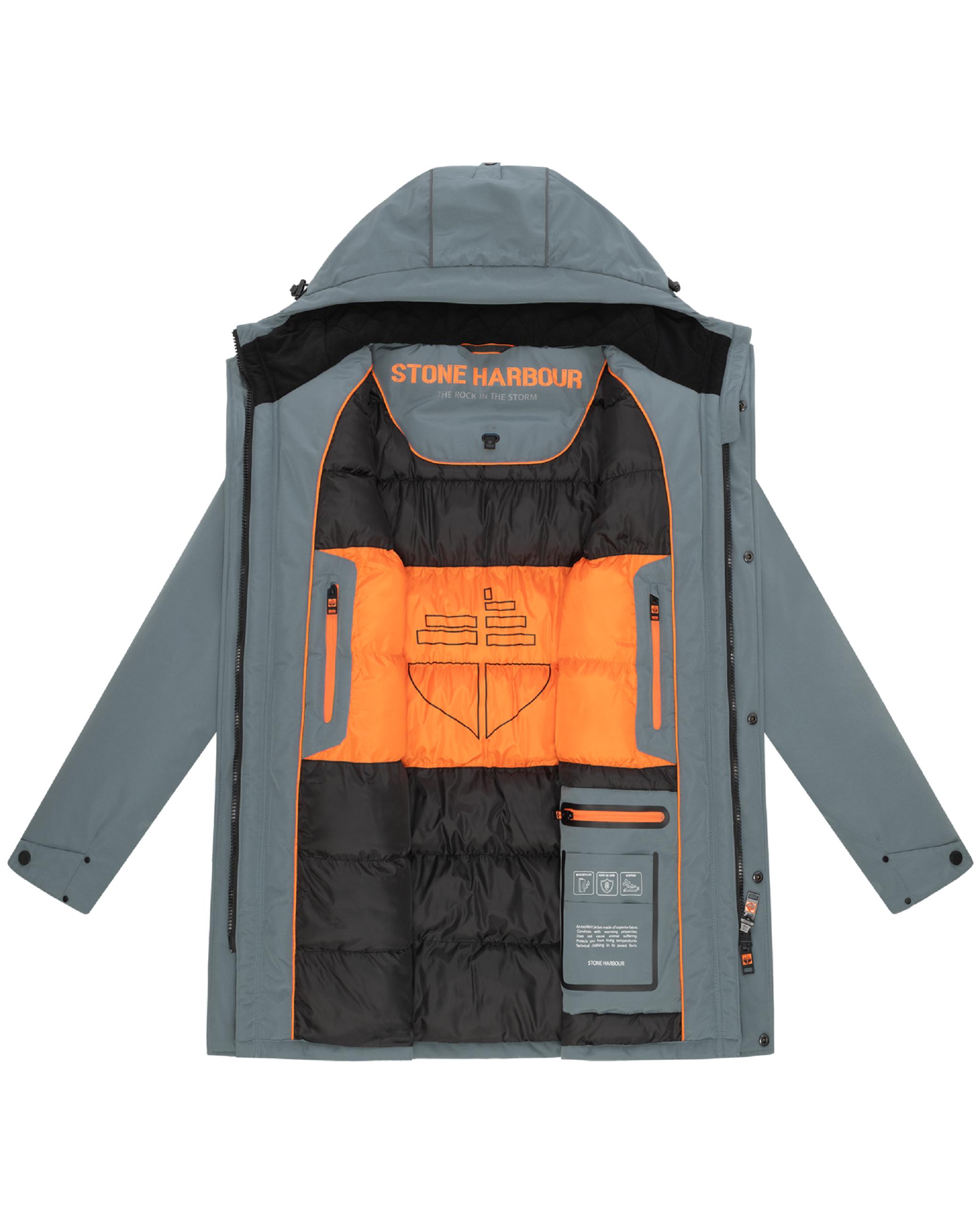 Winterparka mit Pattentaschen und Fleece gefütterter Kapuze "Phinoo XX" Stormy Blue