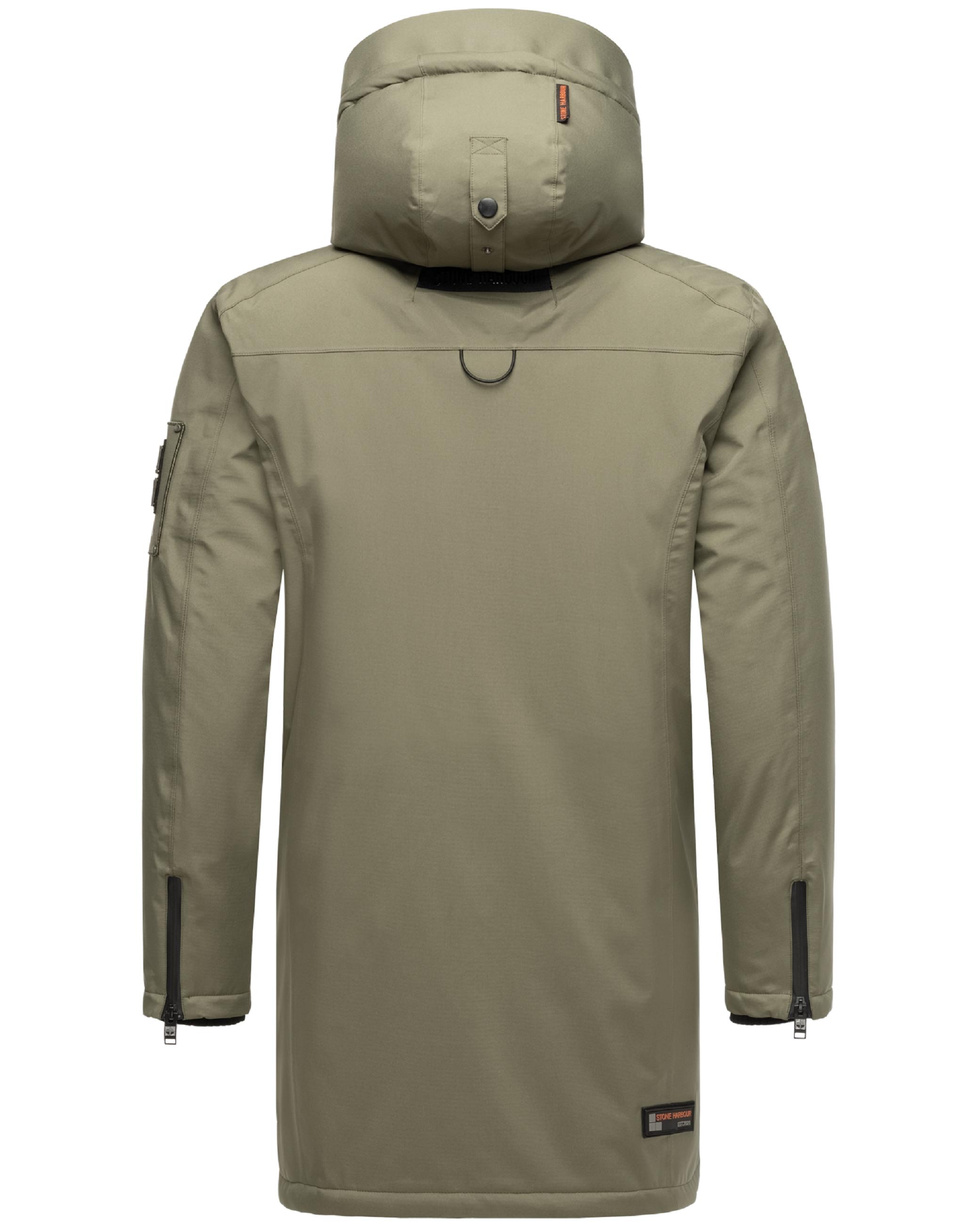 Wintermantel mit Kapuze "Ragaan" Dusty Olive