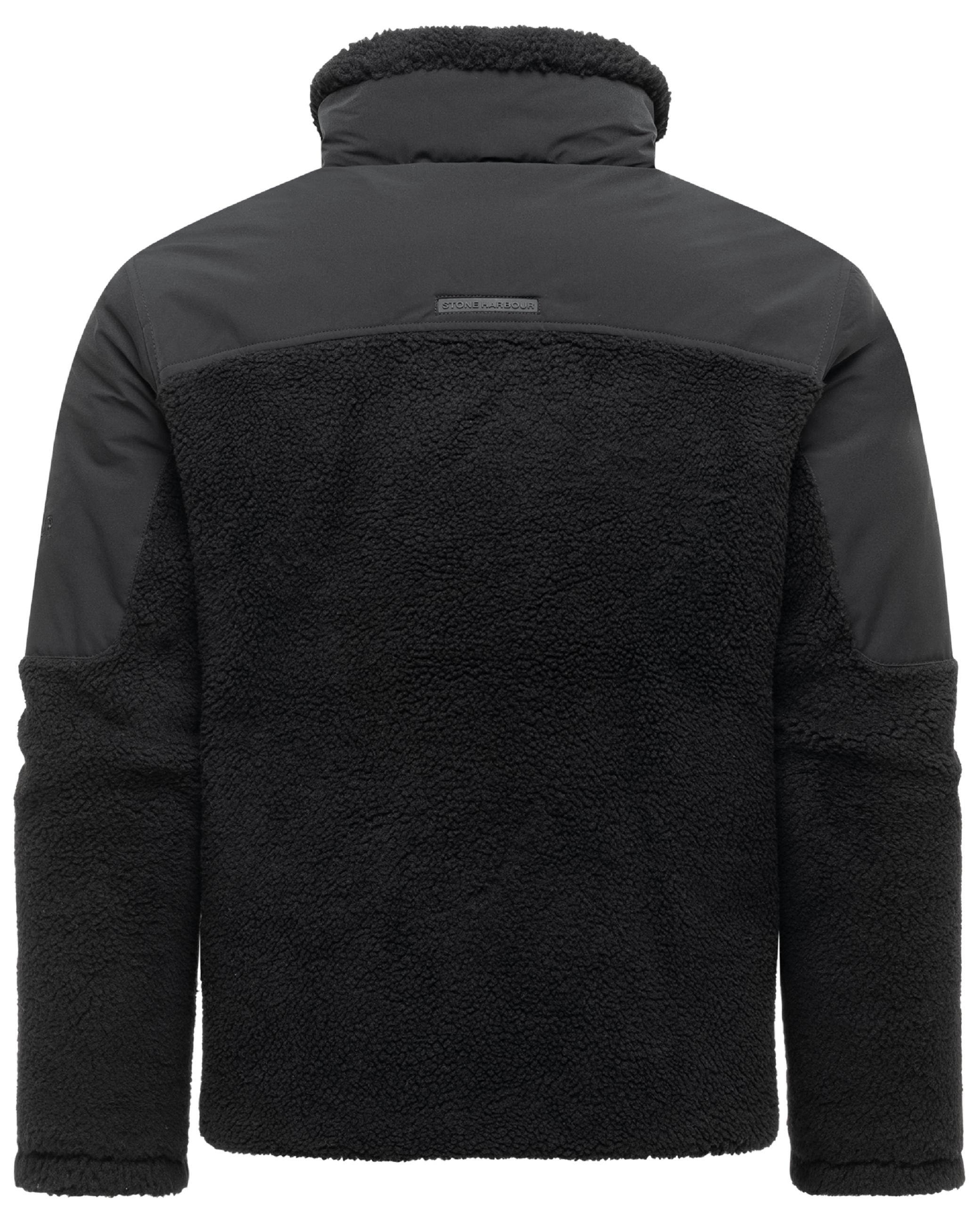 Materialmix Jacke mit Teddyfleece "Riveen XX" Black