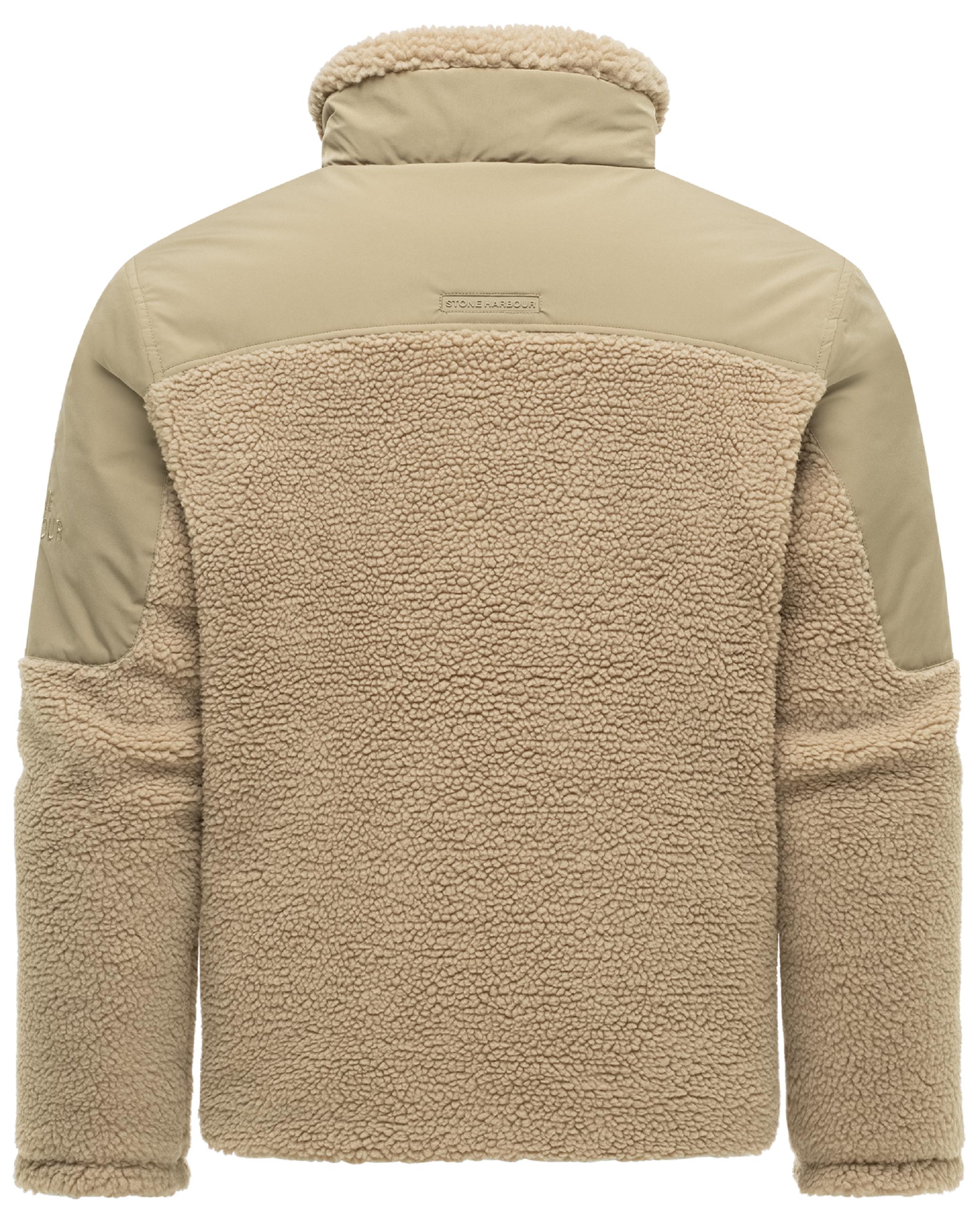Materialmix Jacke mit Teddyfleece "Riveen XX" Natural