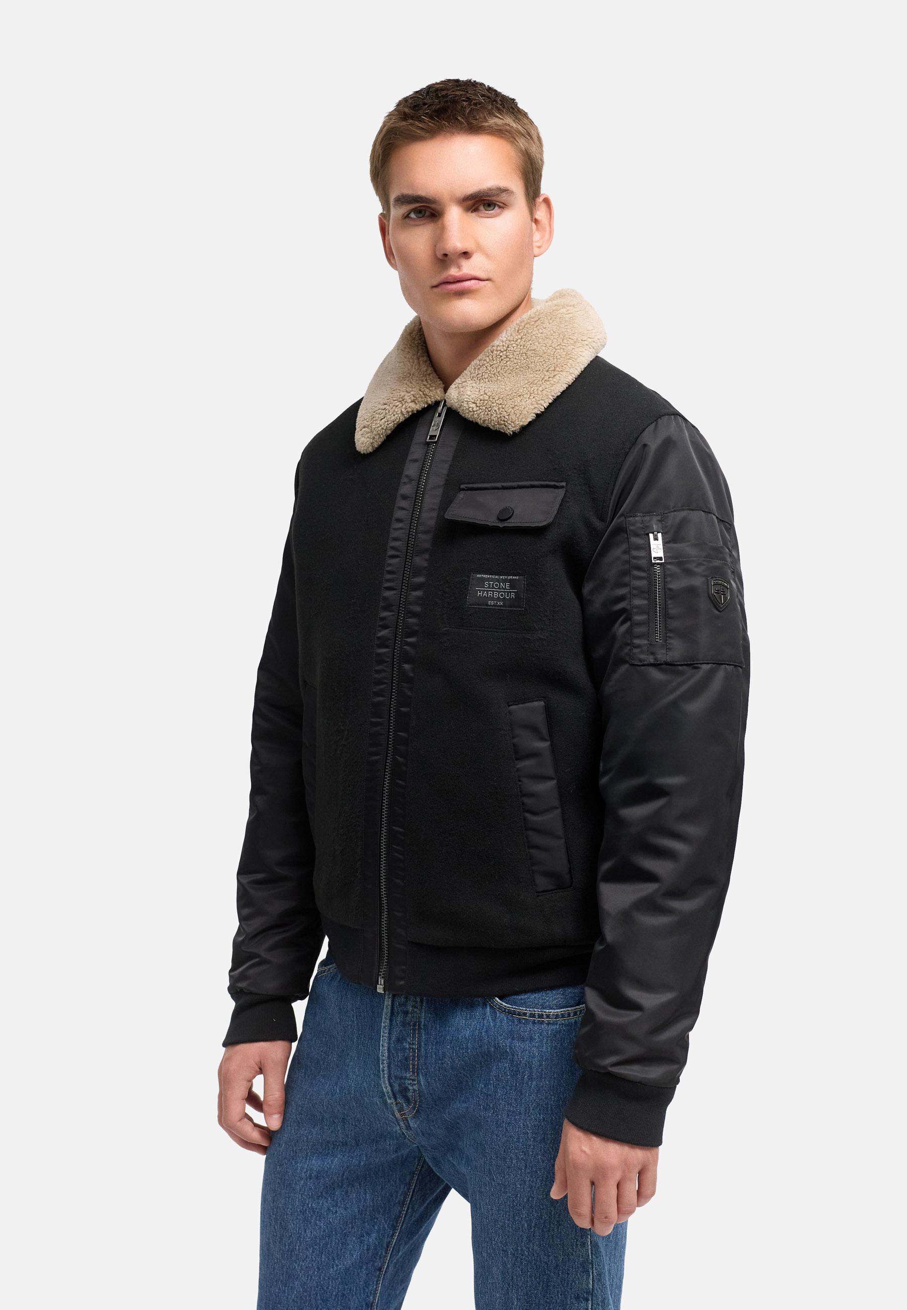Winterjacke mit weichem Kragen "Somaeel XX" Black