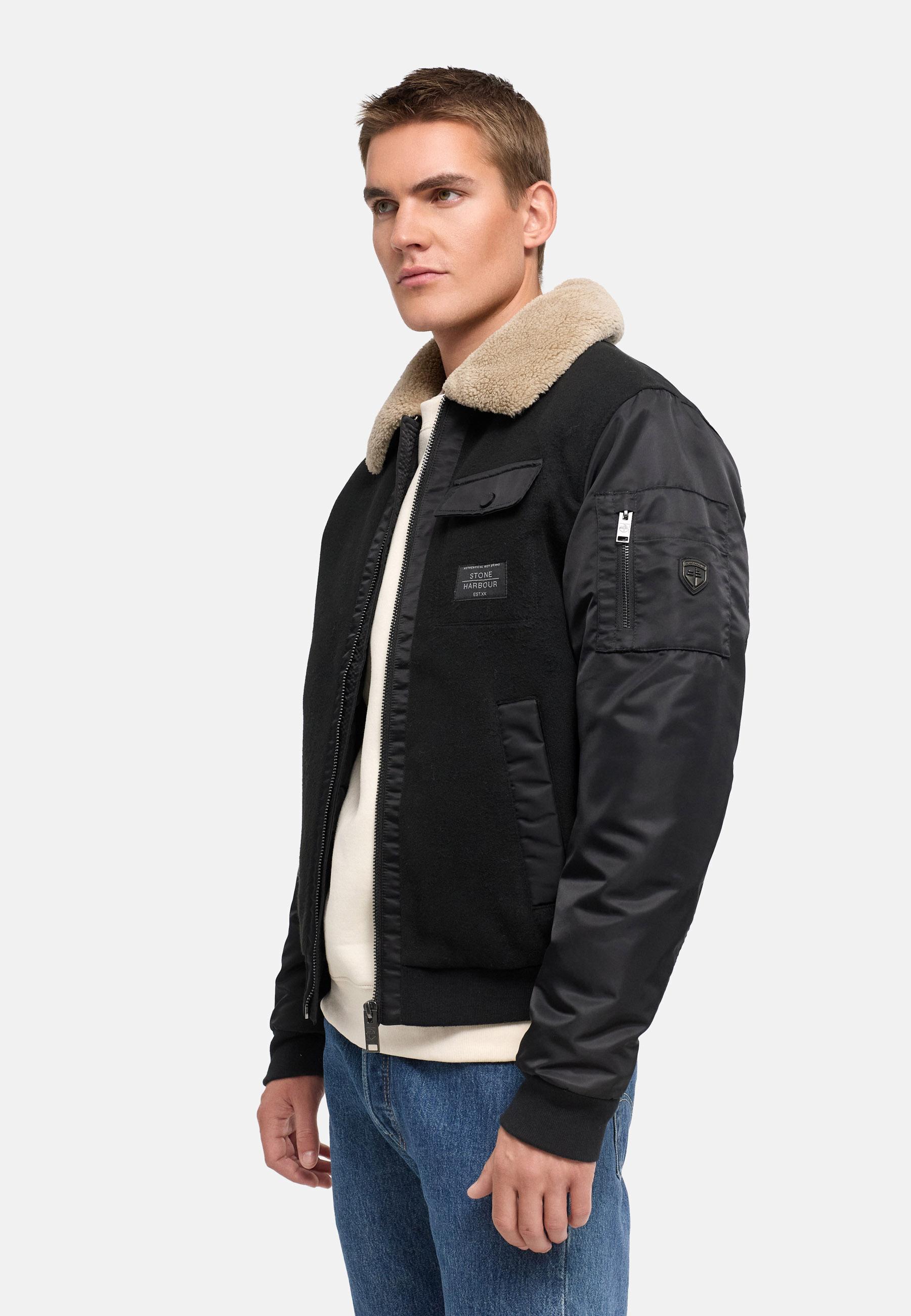 Winterjacke mit weichem Kragen "Somaeel XX" Black