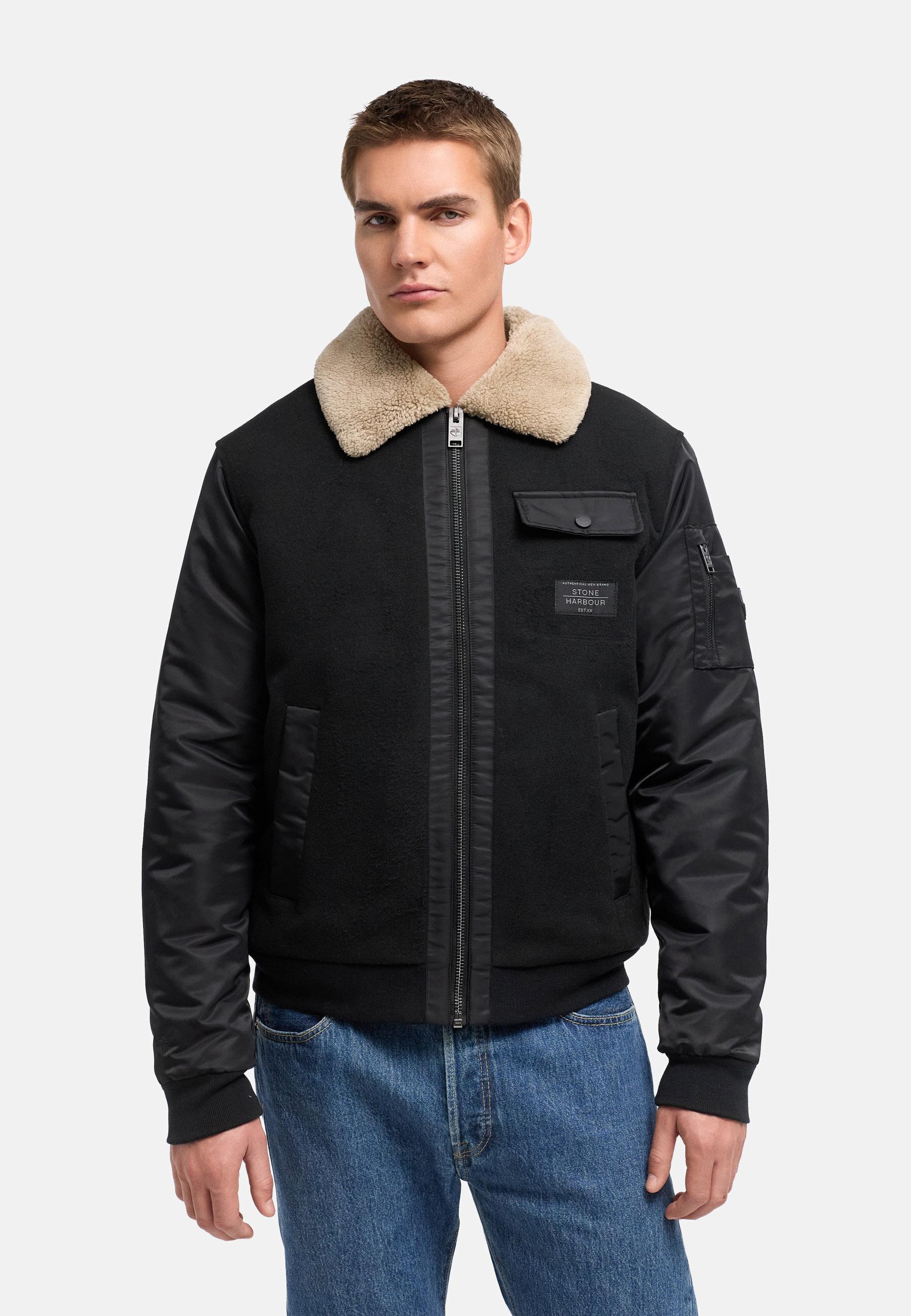 Winterjacke mit weichem Kragen "Somaeel XX" Black