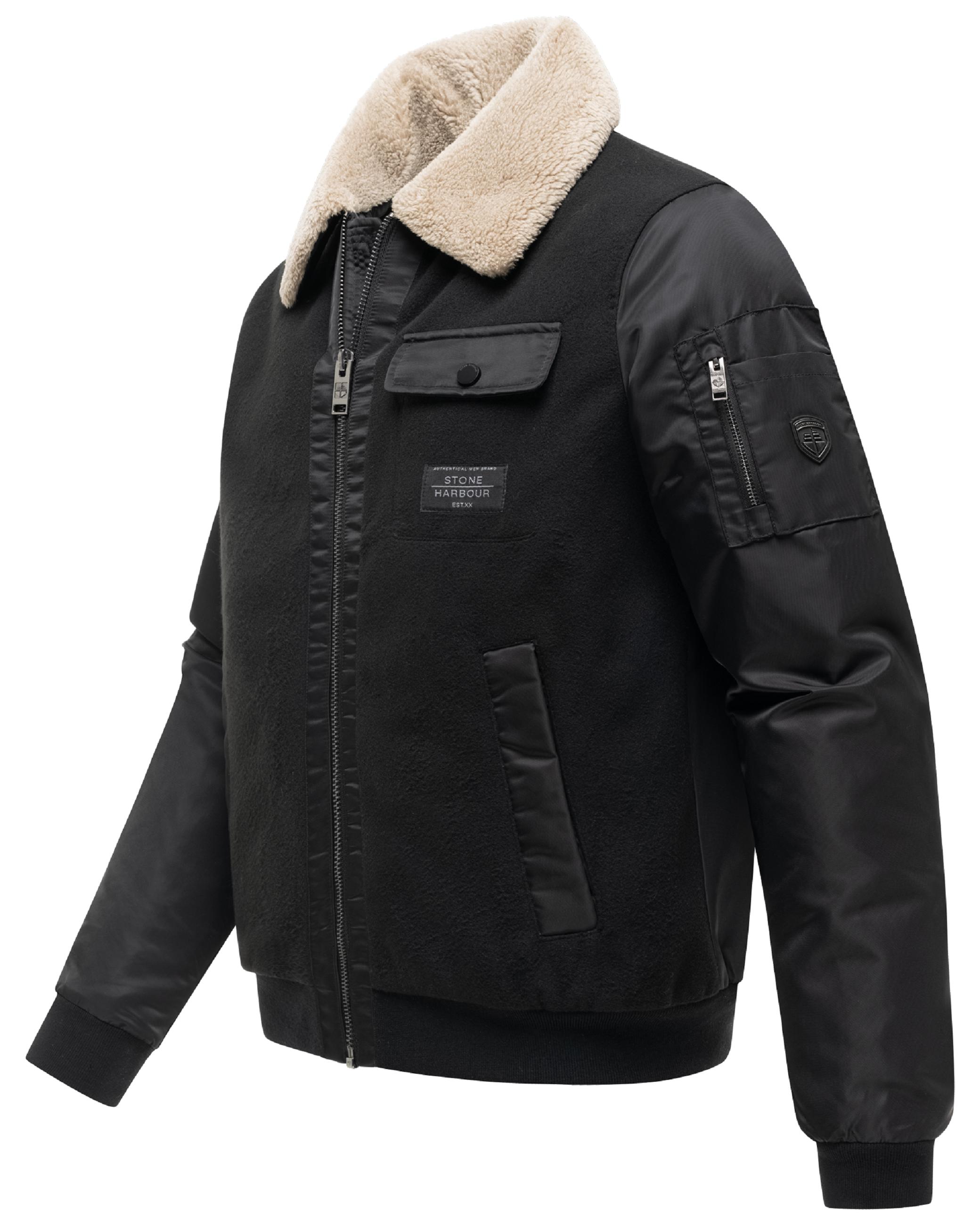 Winterjacke mit weichem Kragen "Somaeel XX" Black