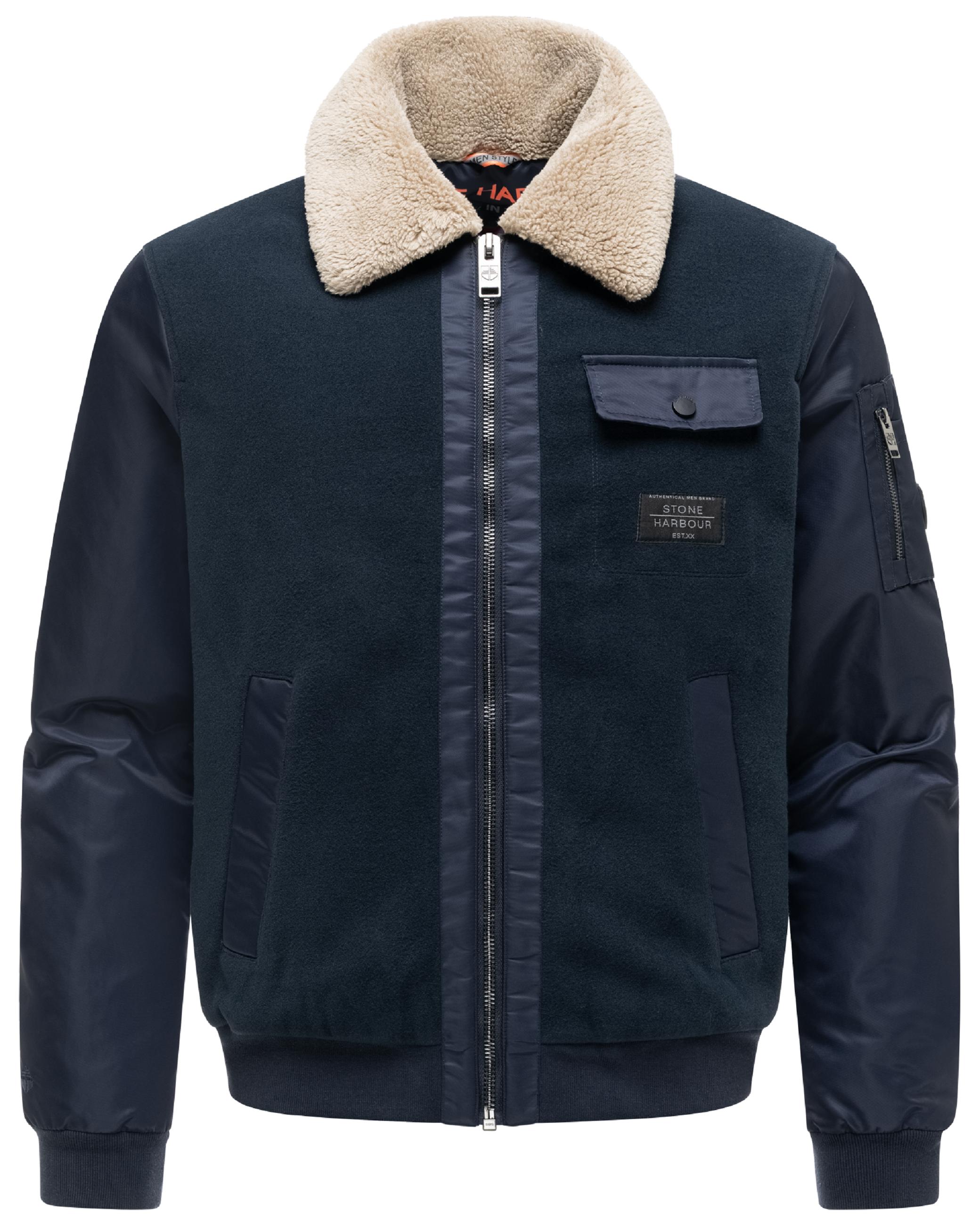 Winterjacke mit weichem Kragen "Somaeel XX" Navy