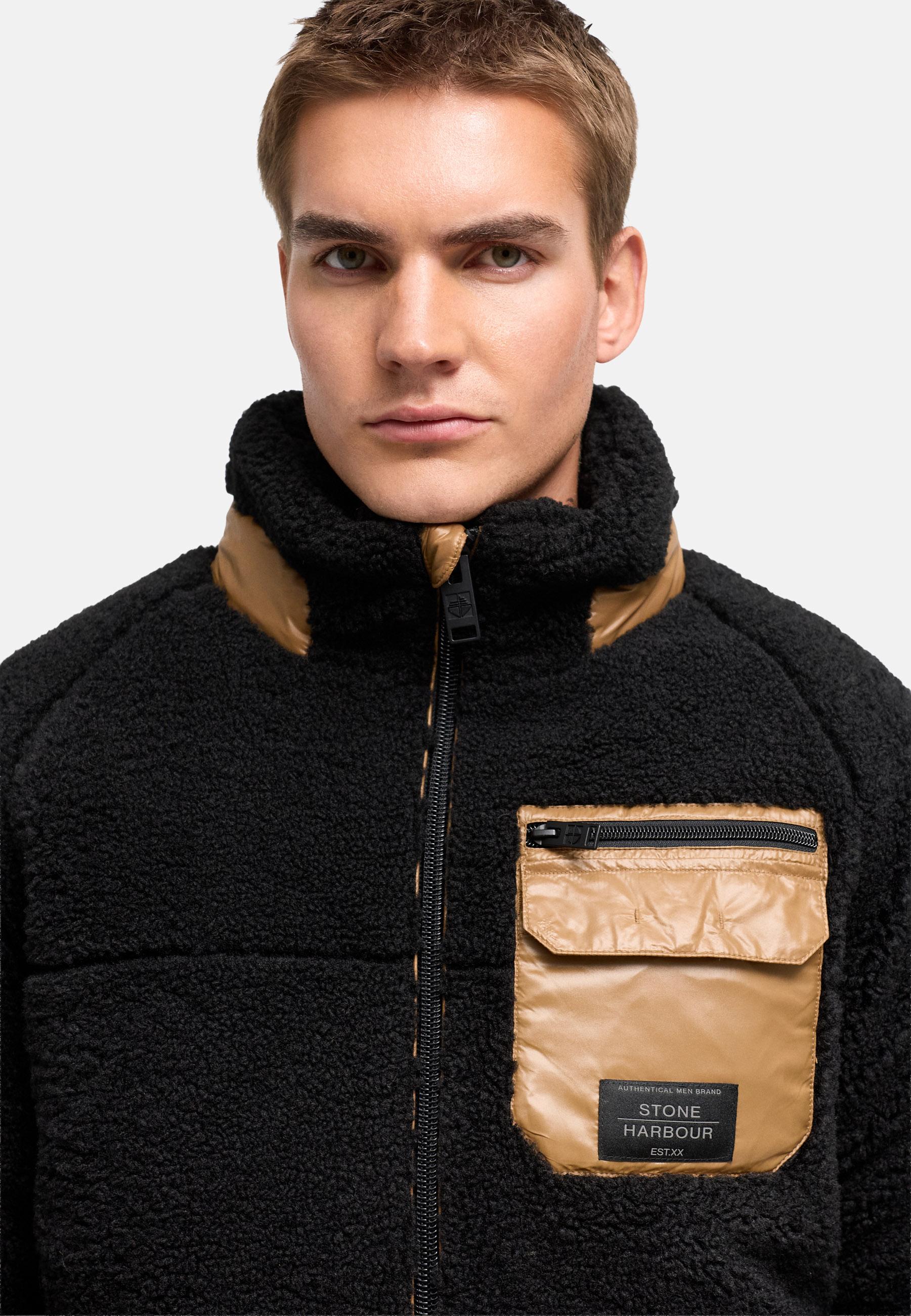 Teddyjacke mit markanten, kontrastfarbenen Details "Sorees XX" Black
