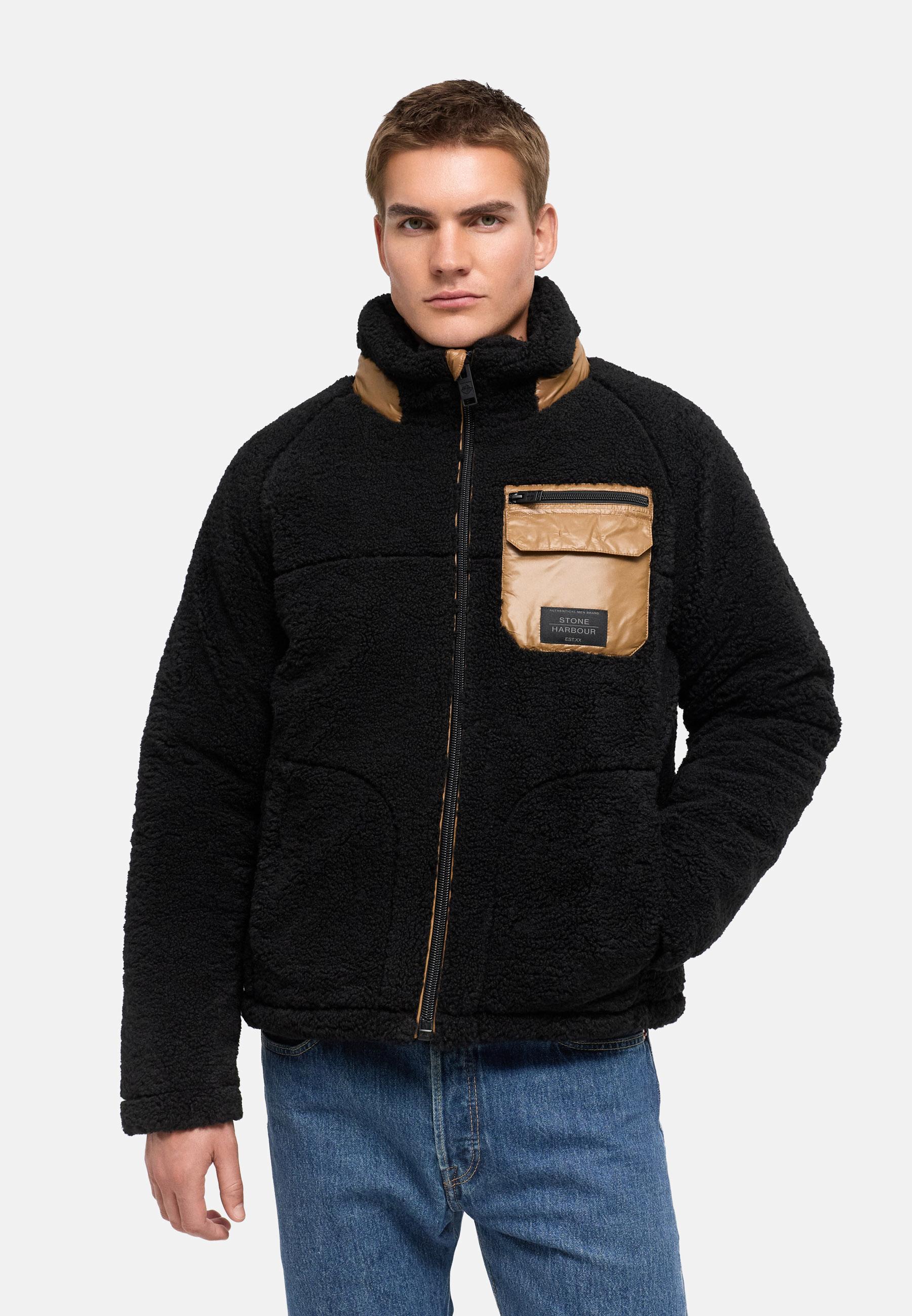 Teddyjacke mit markanten, kontrastfarbenen Details "Sorees XX" Black