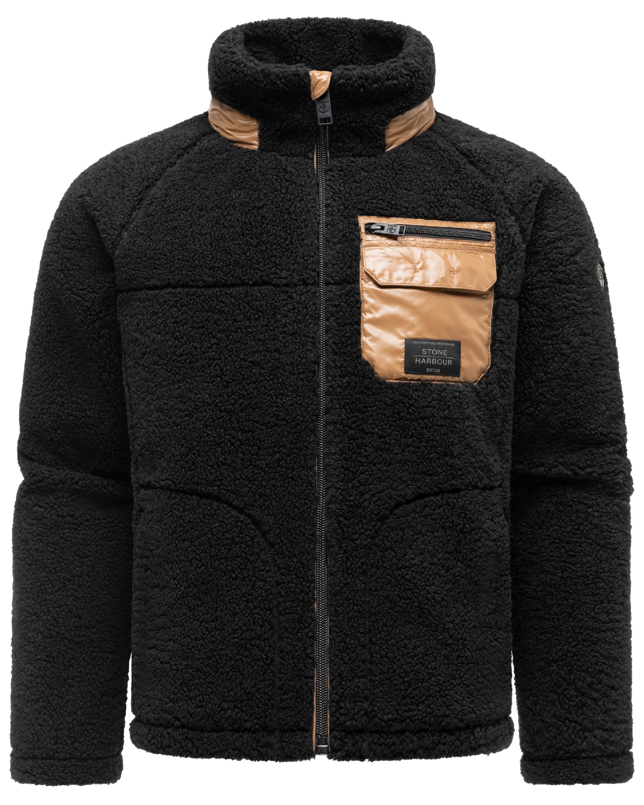 Teddyjacke mit markanten, kontrastfarbenen Details "Sorees XX" Black