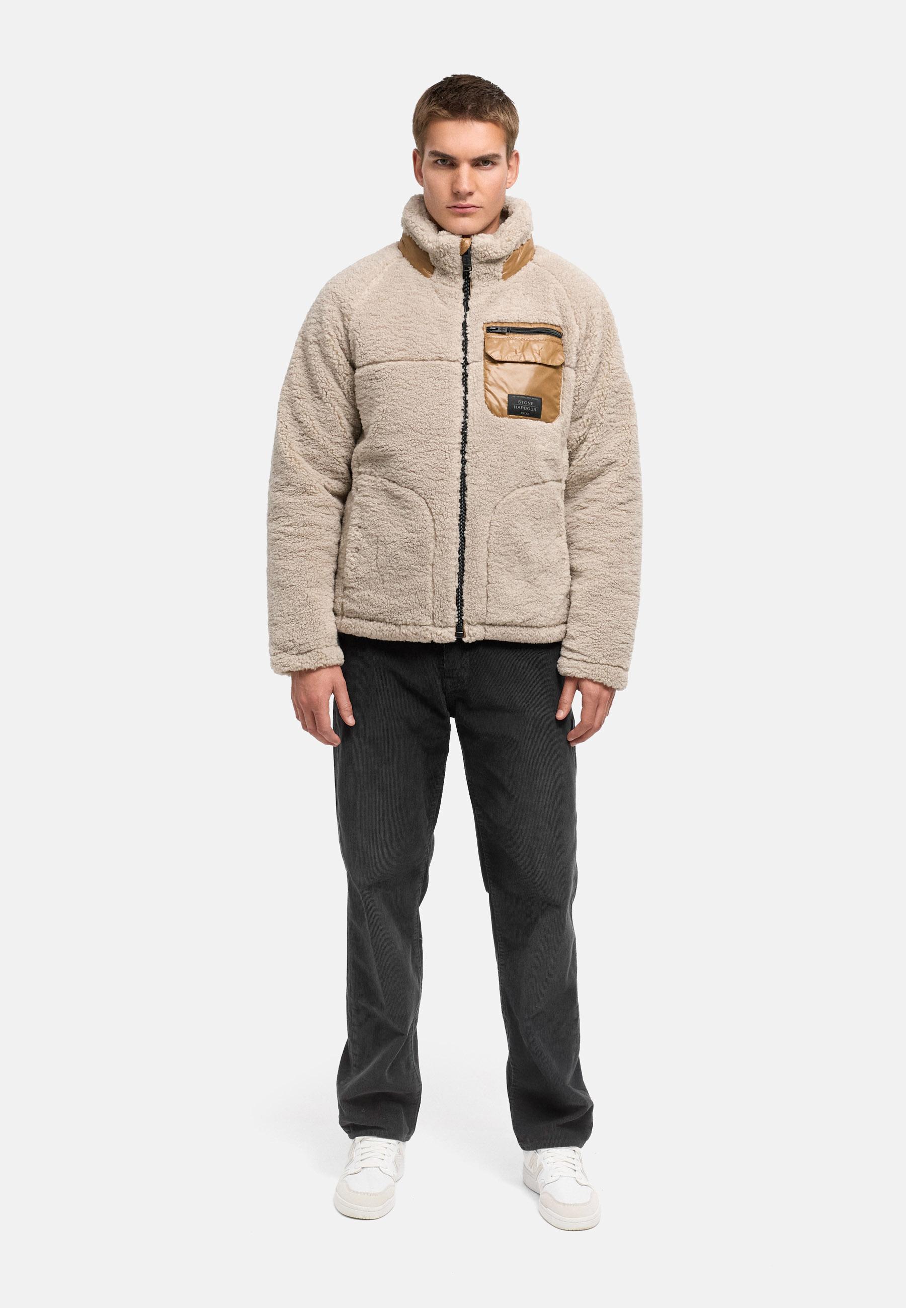 Teddyjacke mit markanten, kontrastfarbenen Details "Sorees XX" Bone