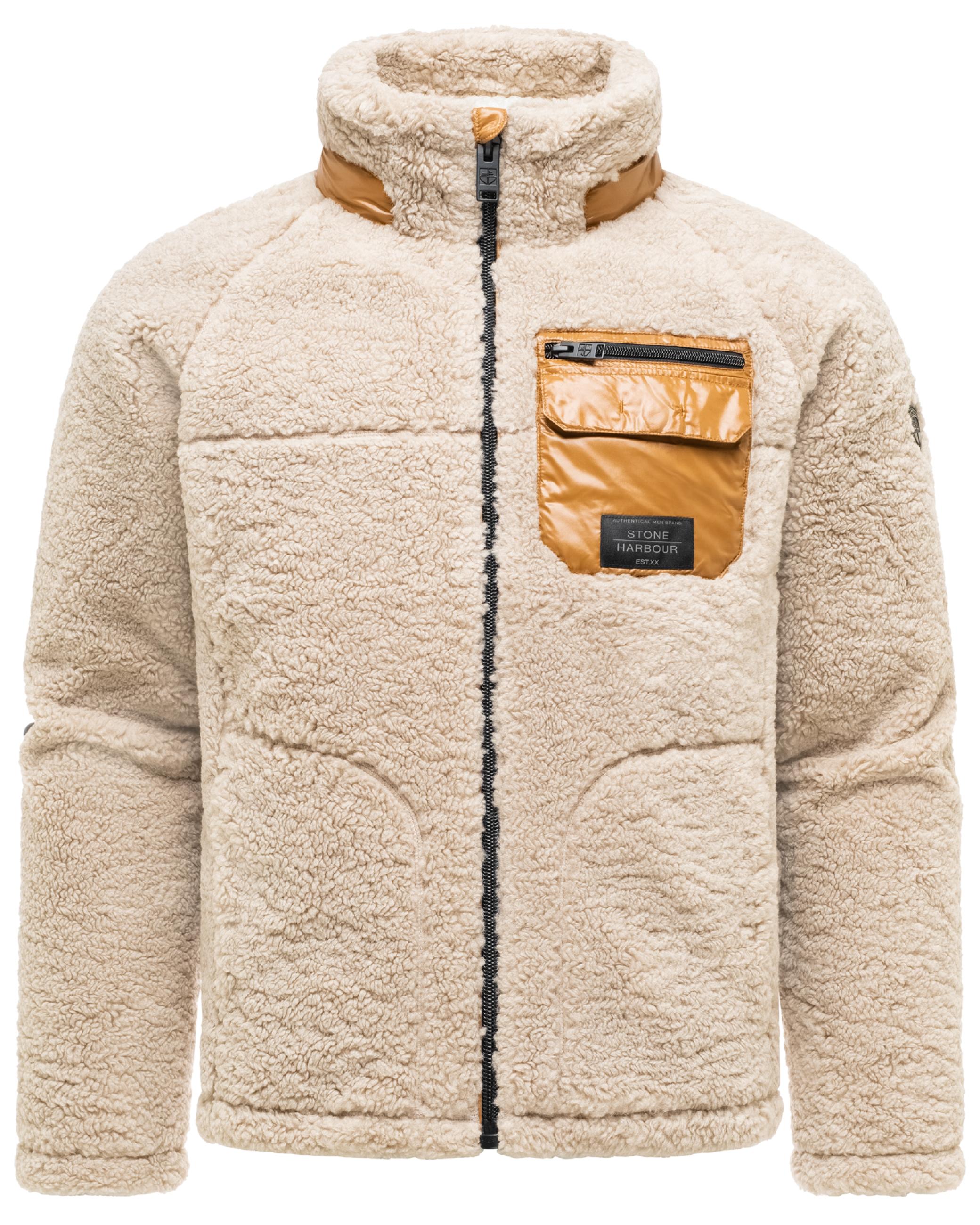 Teddyjacke mit markanten, kontrastfarbenen Details "Sorees XX" Bone