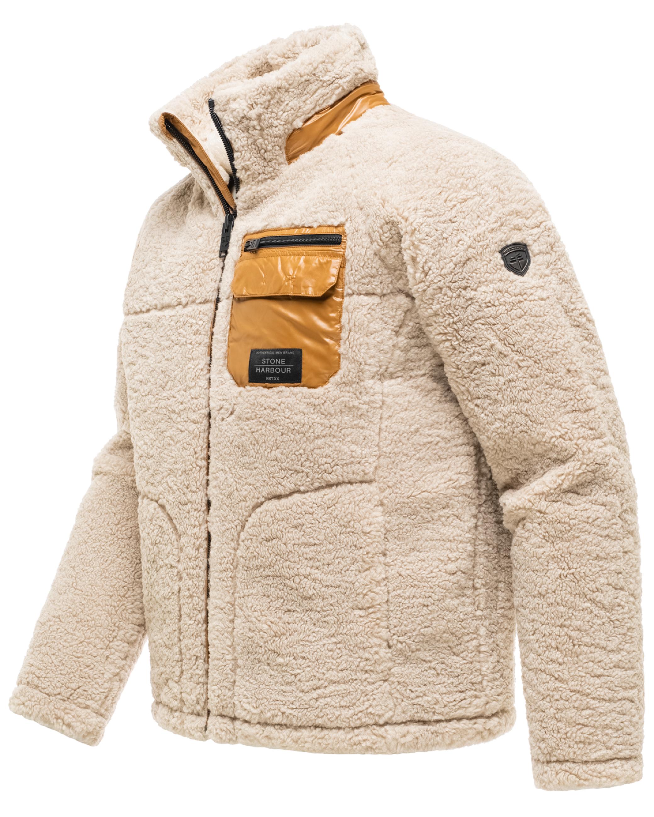 Teddyjacke mit markanten, kontrastfarbenen Details "Sorees XX" Bone