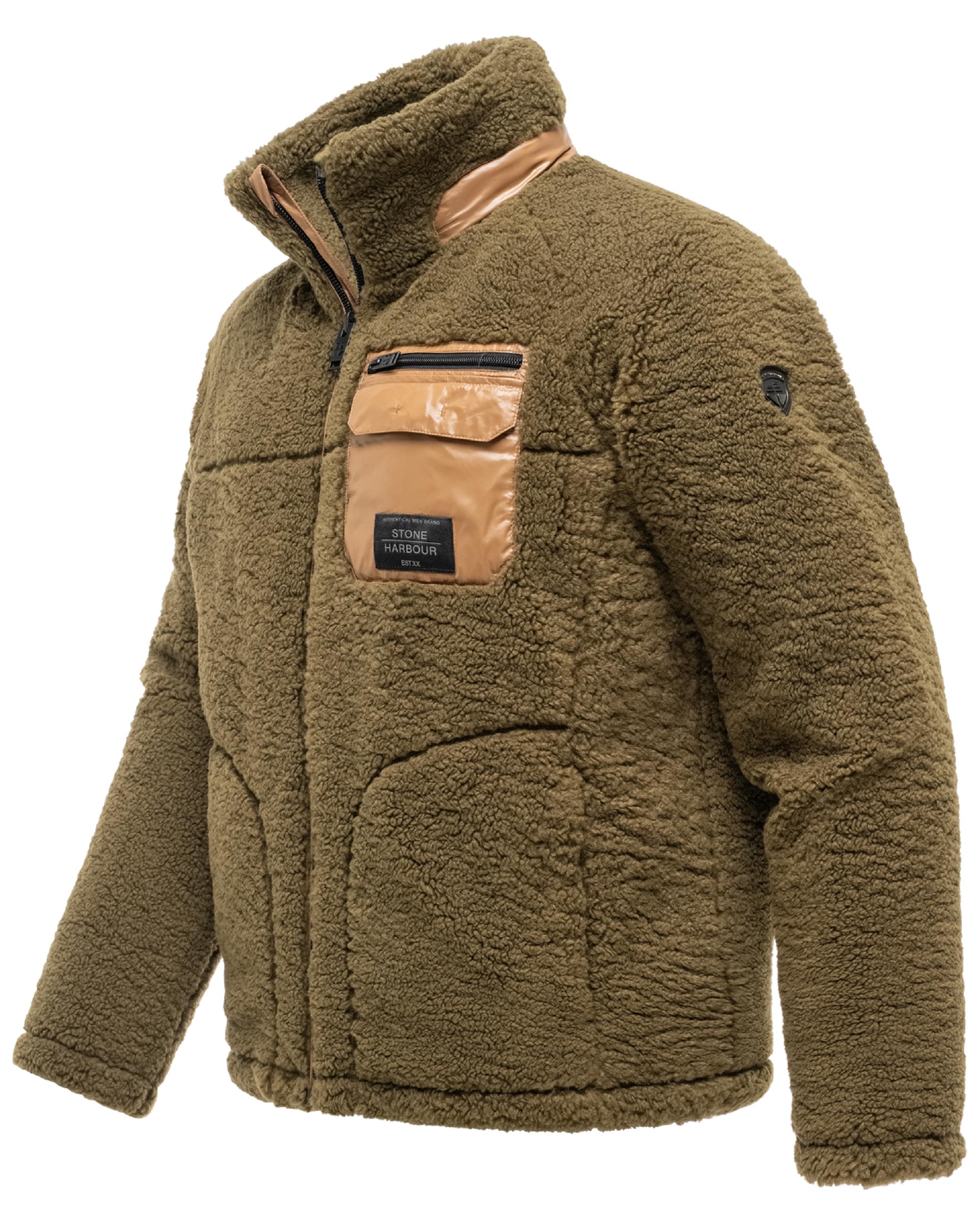 Teddyjacke mit markanten, kontrastfarbenen Details "Sorees XX" Khaki