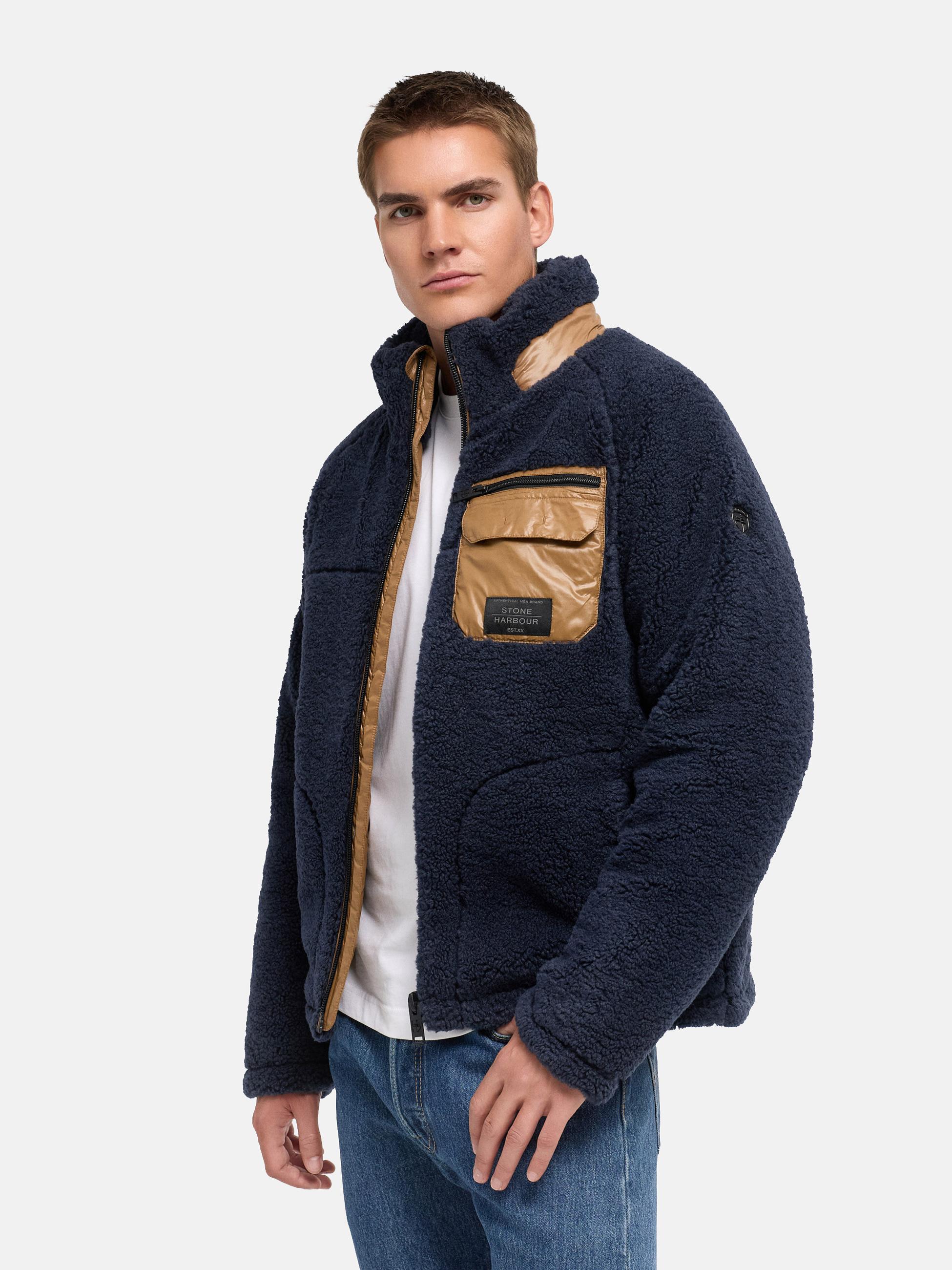 Teddyjacke mit markanten, kontrastfarbenen Details "Sorees XX" Navy