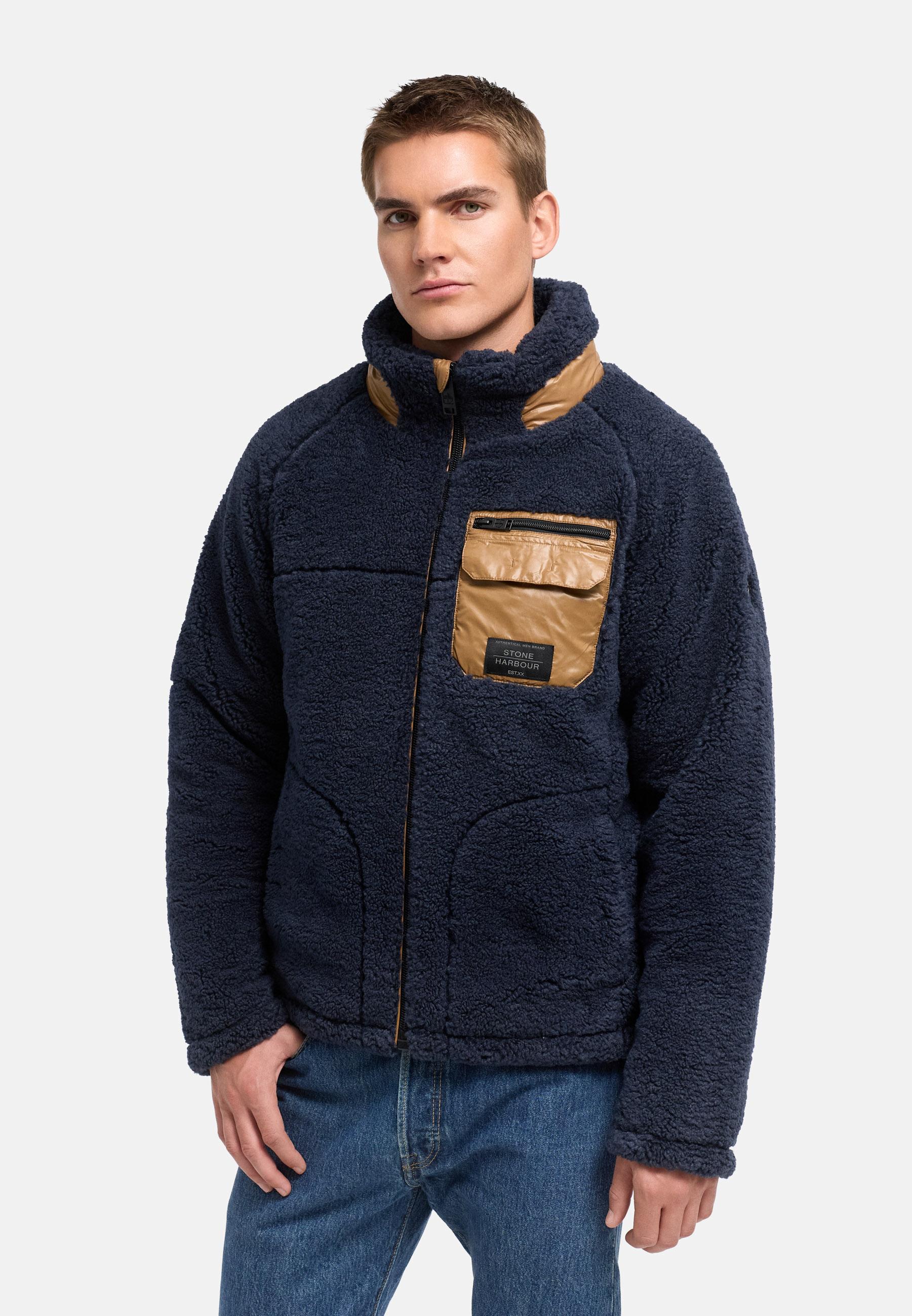 Teddyjacke mit markanten, kontrastfarbenen Details "Sorees XX" Navy
