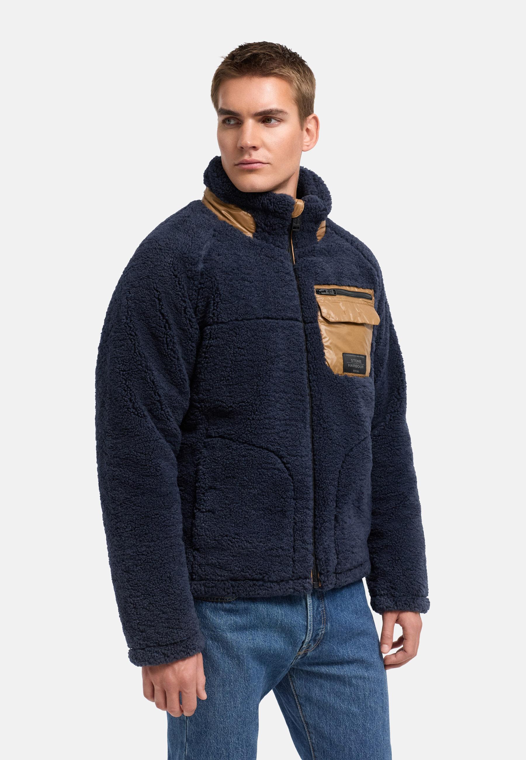 Teddyjacke mit markanten, kontrastfarbenen Details "Sorees XX" Navy