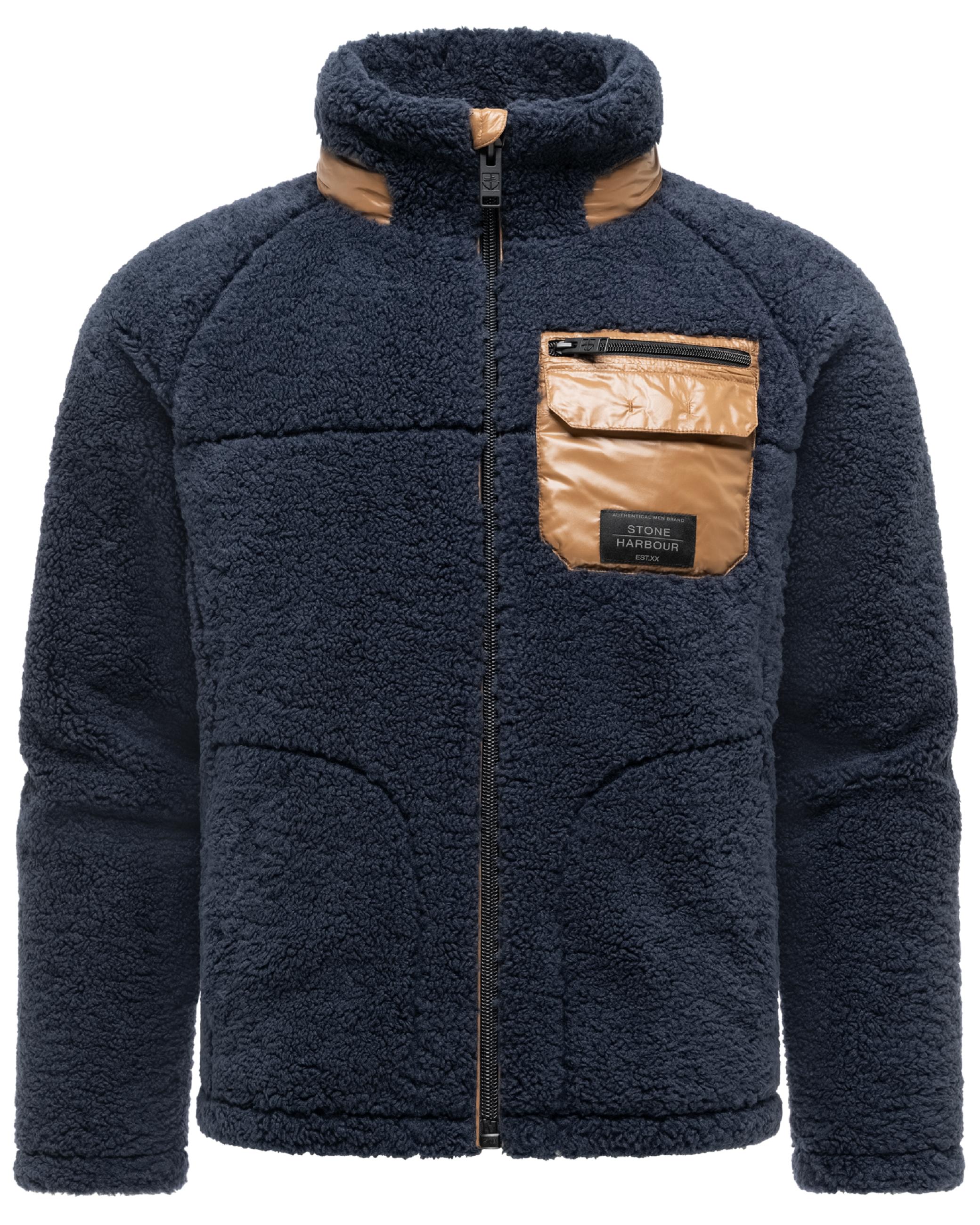 Teddyjacke mit markanten, kontrastfarbenen Details "Sorees XX" Navy