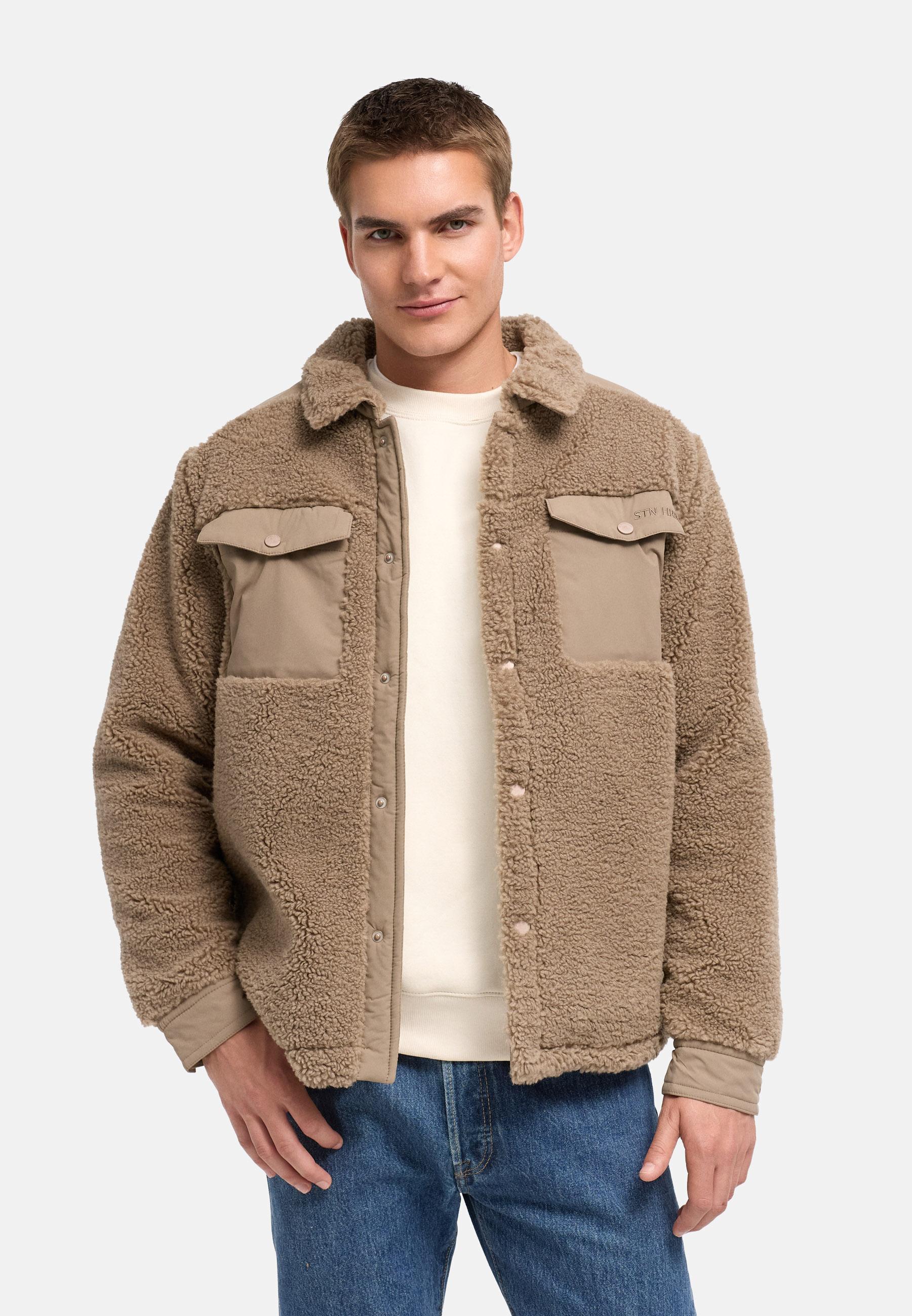 Kunstfelljacke "Taureek XX" Dark Taupe