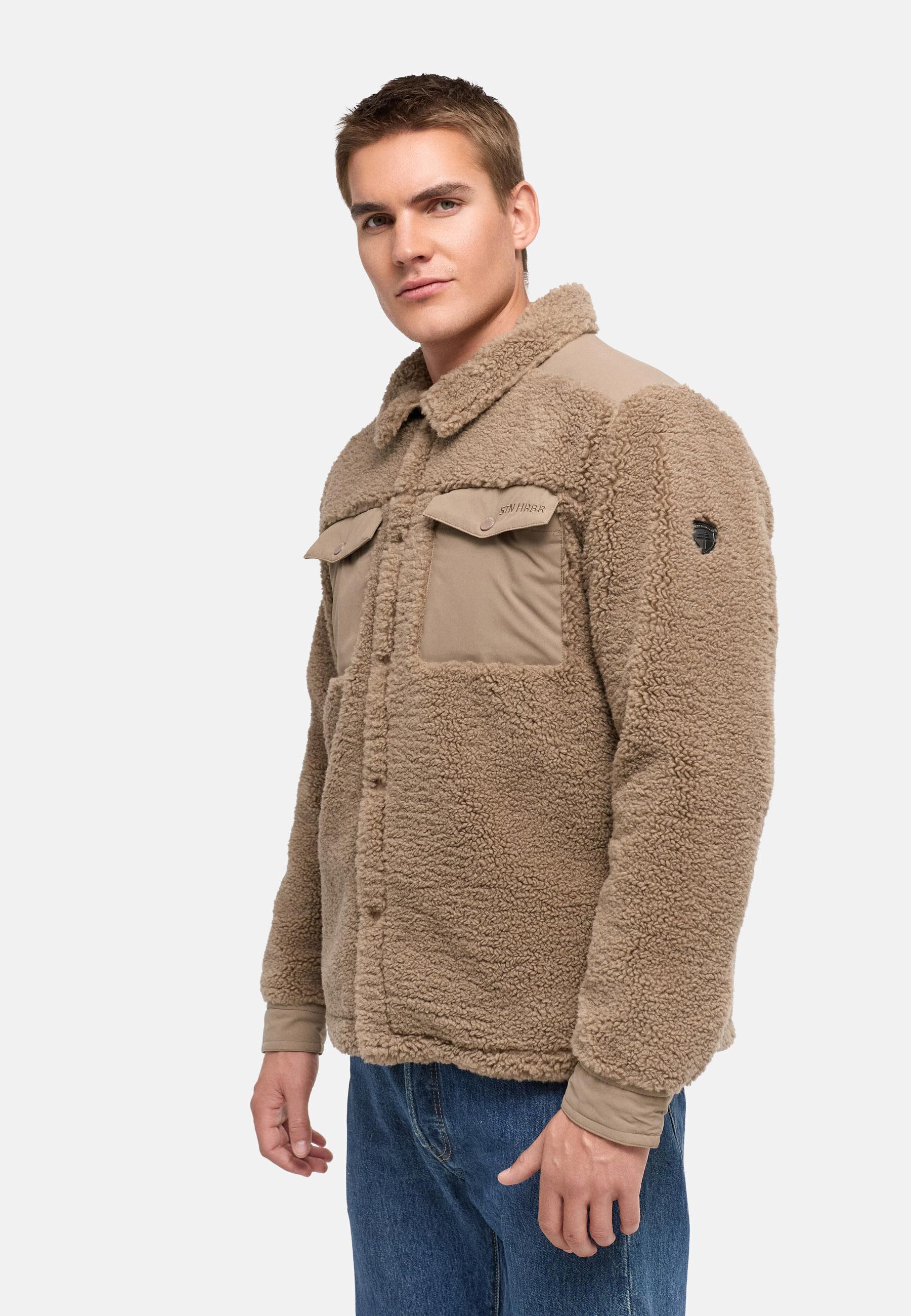 Kunstfelljacke "Taureek XX" Dark Taupe