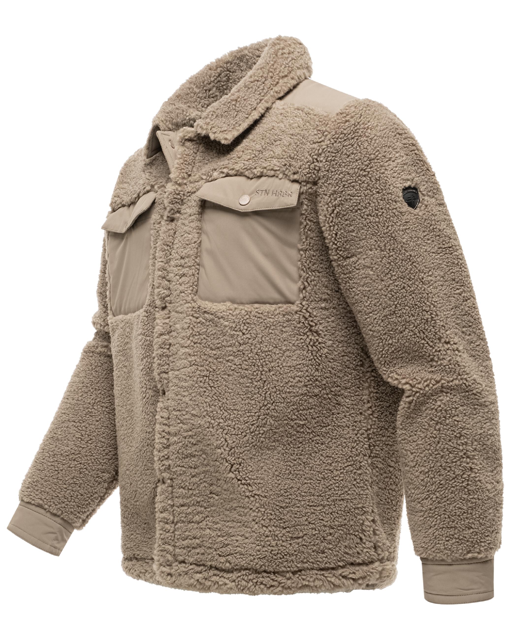 Kunstfelljacke "Taureek XX" Dark Taupe