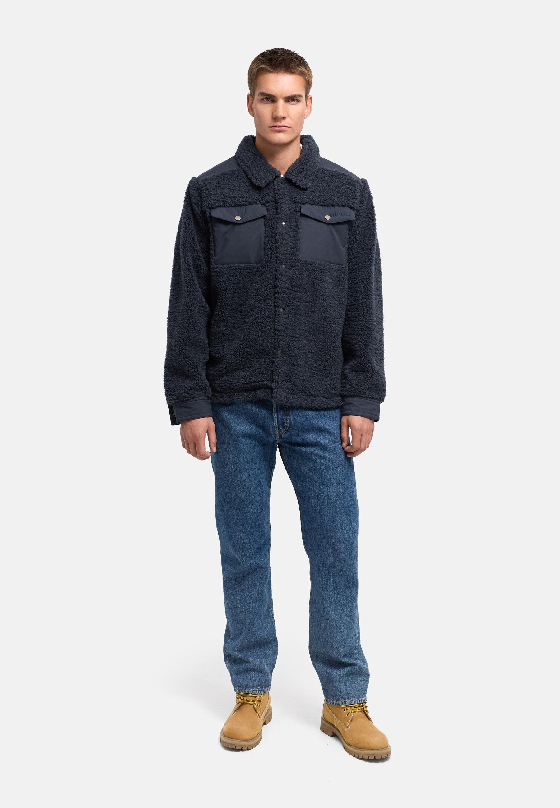 Kunstfelljacke "Taureek XX" Stone Blue